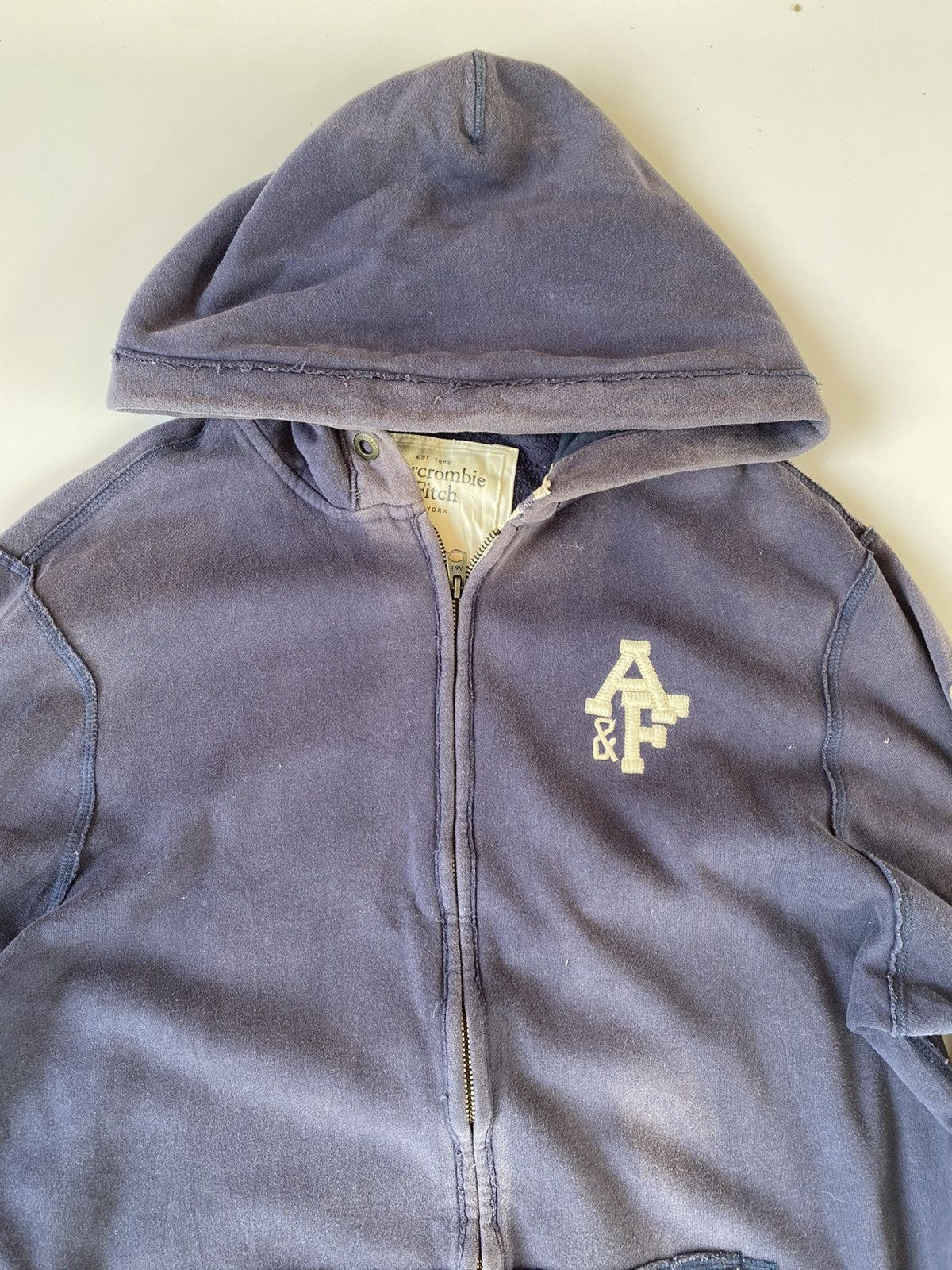 Abercrombie & Fitch ✅️Vtg Abercrombie Sun Faded Hoodie Zipper Size US XXL / EU 58 / 5 - 5 Thumbnail