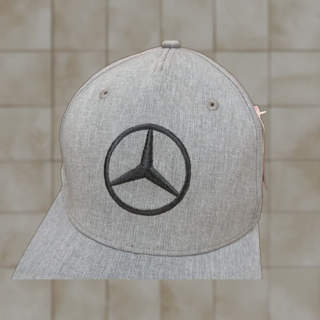 Puma **VTG NWT Mercedes Bends Gray Black Puma Logo Trucker Cap** User: VTG NWT Mercedes Bends Gray Black Puma Logo Trucker Cap Size ONE SIZE - 1 Thumbnail