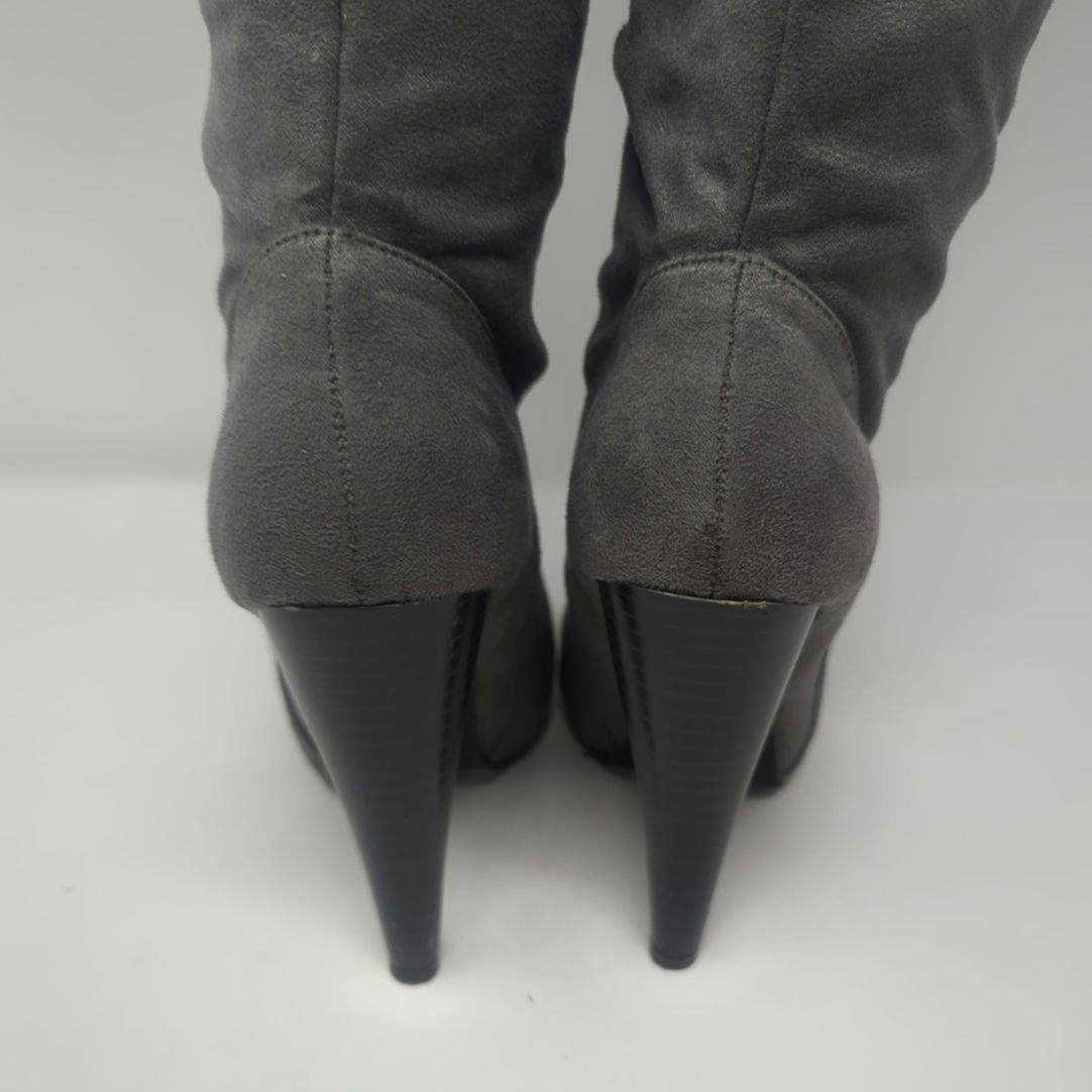 Other Michael Antonio Mckenzie Suede Grey Knee High Size 7.5 Size US 7.5 / IT 37.5 - 5 Thumbnail