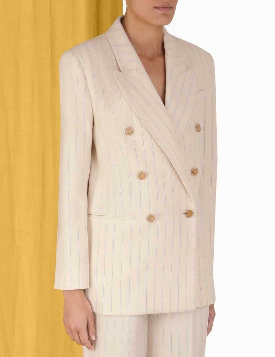 Zimmermann oc11z0225 Luminosity Relaxed Jacket in Ivory Size M / US 6-8 / IT 42-44 - 3 Thumbnail