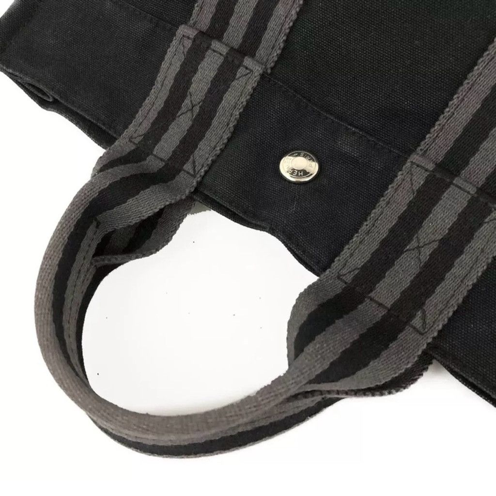 Hermes Mini Hermes canvas black tote PM size Size ONE SIZE - 6 Thumbnail