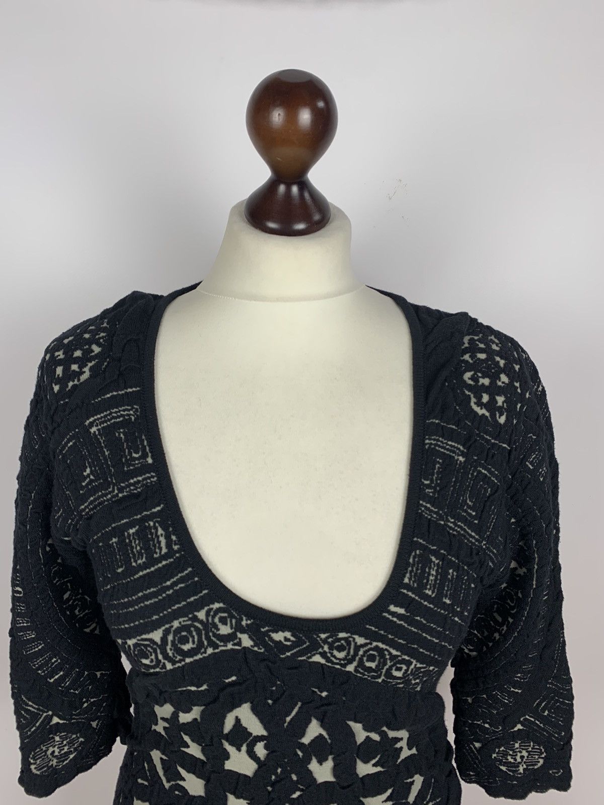 Desigual Desigual x Lacroix Avant Garde Midi Dress Black Skulls Sz S Size S / US 4 / IT 40 - 5 Thumbnail