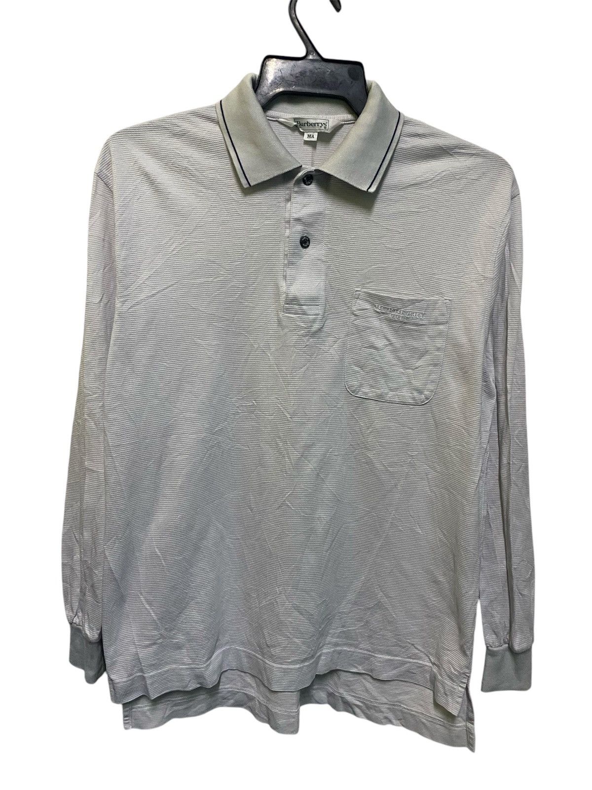 Burberry × Designer × Vintage Vintage 90s burberry long sleeve very rare Size US L / EU 52-54 / 3 - 1 Thumbnail
