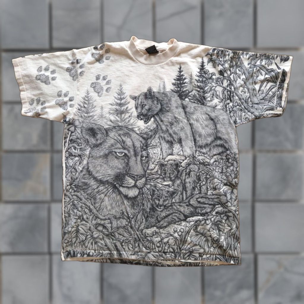 Doublet VINTAGE Nature All Over Mountain Lion Outdoors AOP Double Sided XL T-Shirt Mens/Womens Size US XL / EU 56 / 4 - 1 Thumbnail