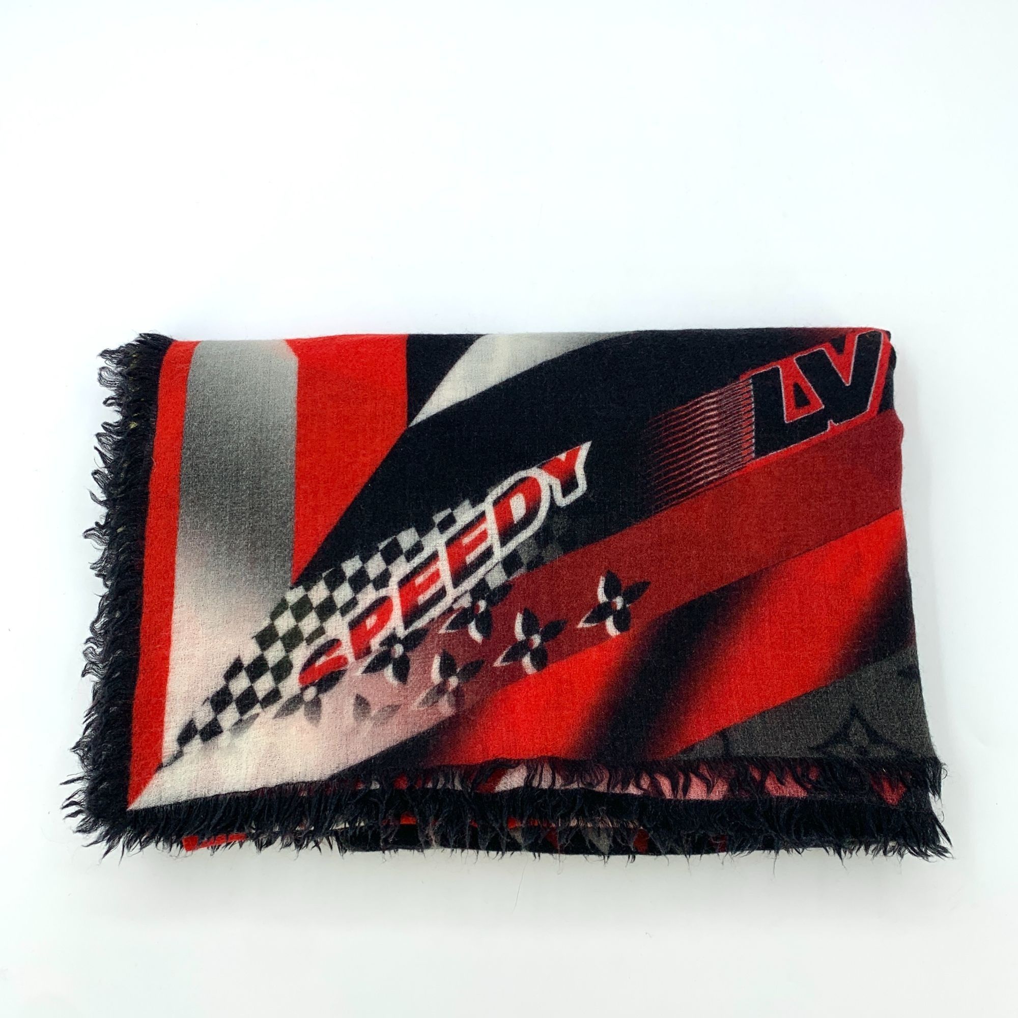 Louis Vuitton Louis Vuitton Striped Wool Fringe Scarf (193x137cm) Size ONE SIZE - 1 Thumbnail