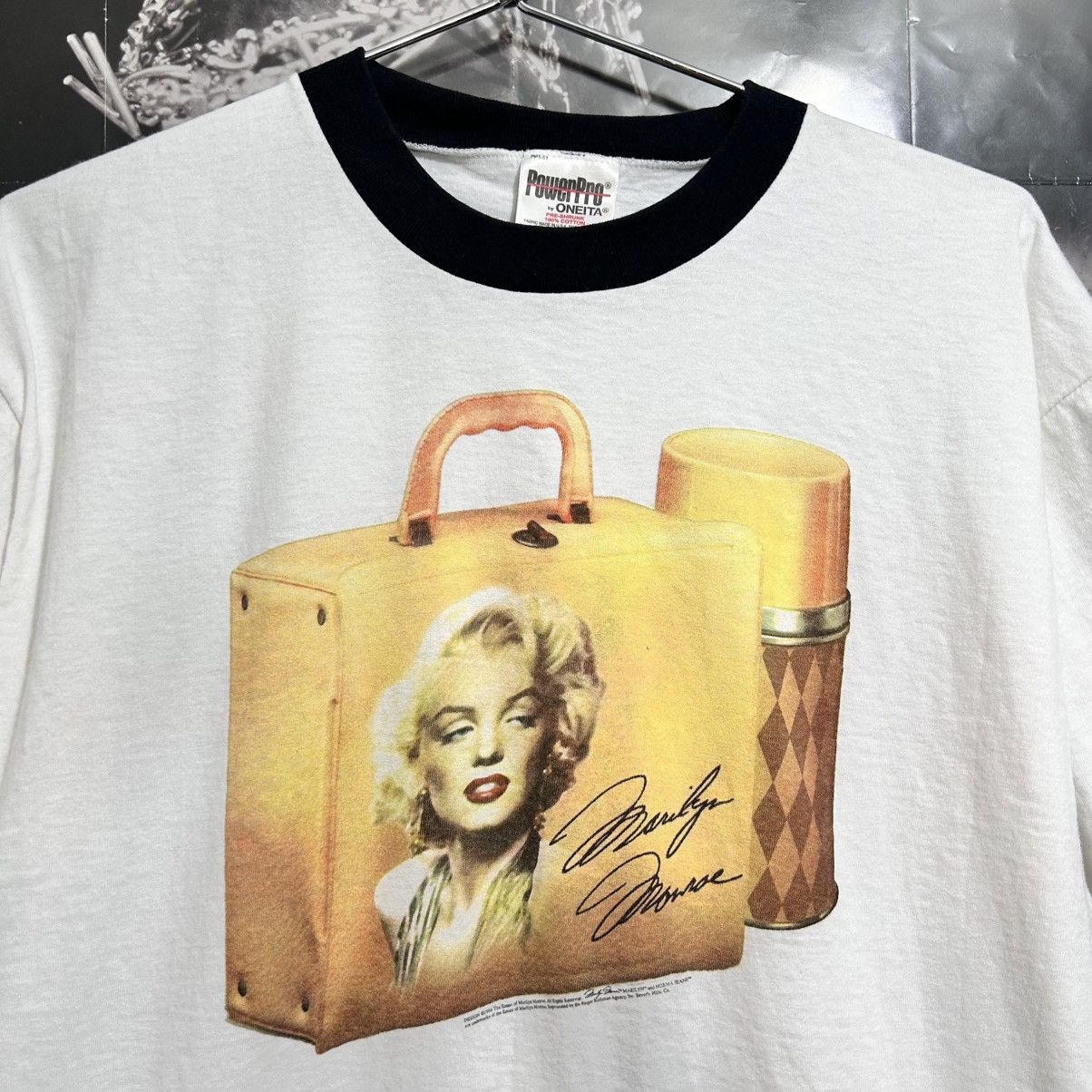 Vintage MARILYN MONROE 1996 VINTAGE SHIRT RINGER RARE Size US L / EU 52-54 / 3 - 2 Thumbnail