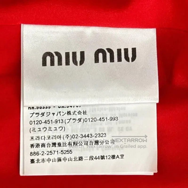 Miu Miu Miu Miu Red Cotton Blend Women's Dress . Size S / US 4 / IT 40 - 5 Thumbnail