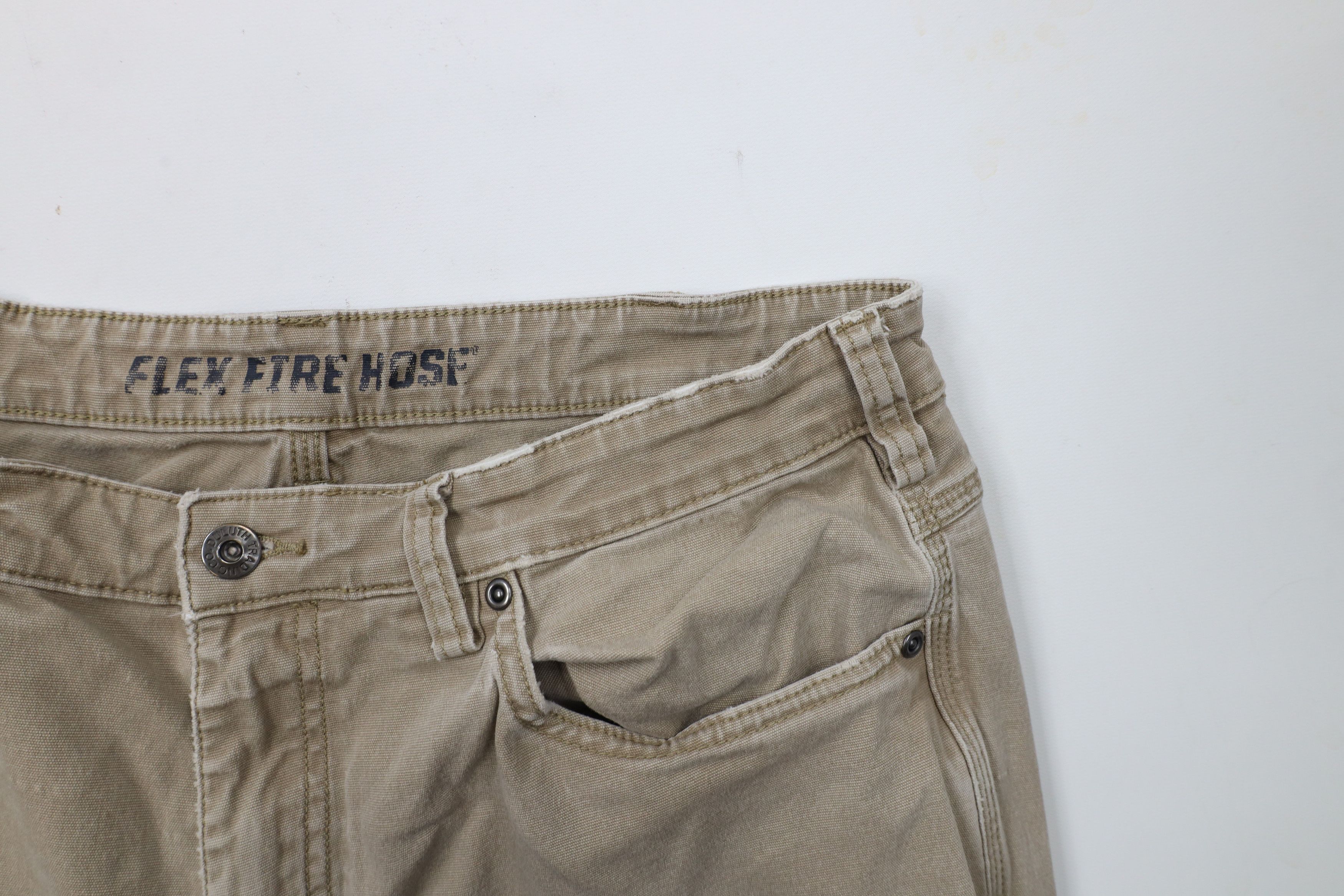 Duluth Trading Company × Vintage Duluth Trading Co Relaxed Fit Wide Leg Flex Firehose Pants Size US 36 / EU 52 - 8 Thumbnail