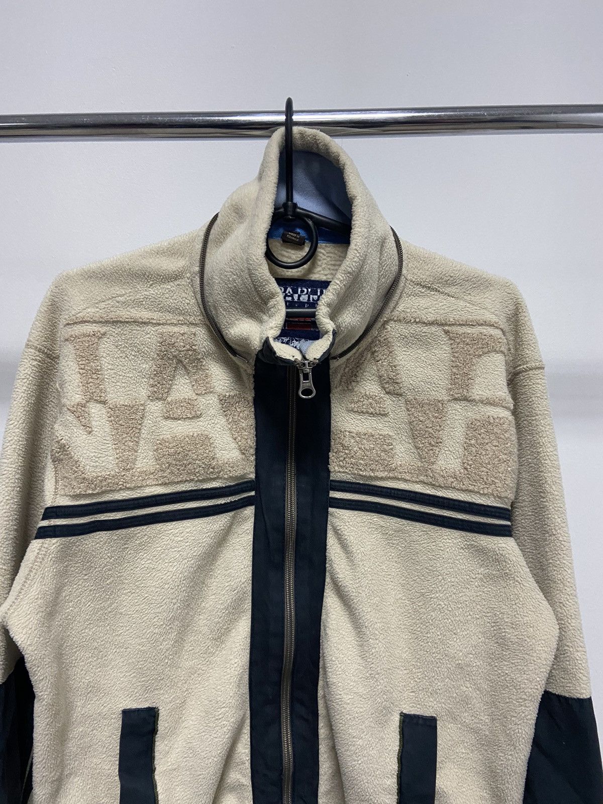 Napapijri × Vintage Napapijri vintage zip Big Logo jacket casuals fleece Size US XL / EU 56 / 4 - 2 Thumbnail