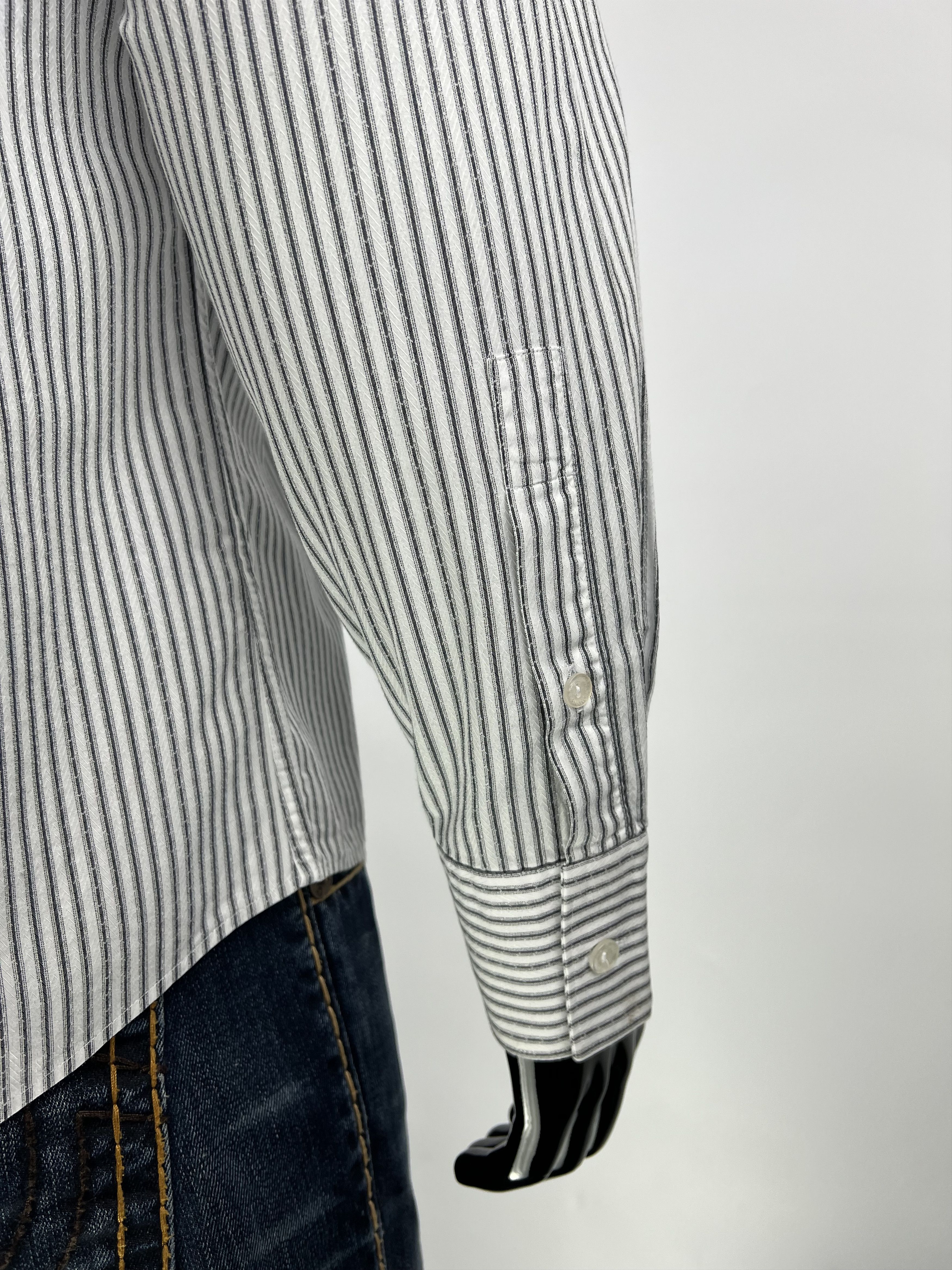 Versace Versace Collection Striped Cotton Button Up Shirt Size 16/41 Size US L / EU 52-54 / 3 - 6 Thumbnail