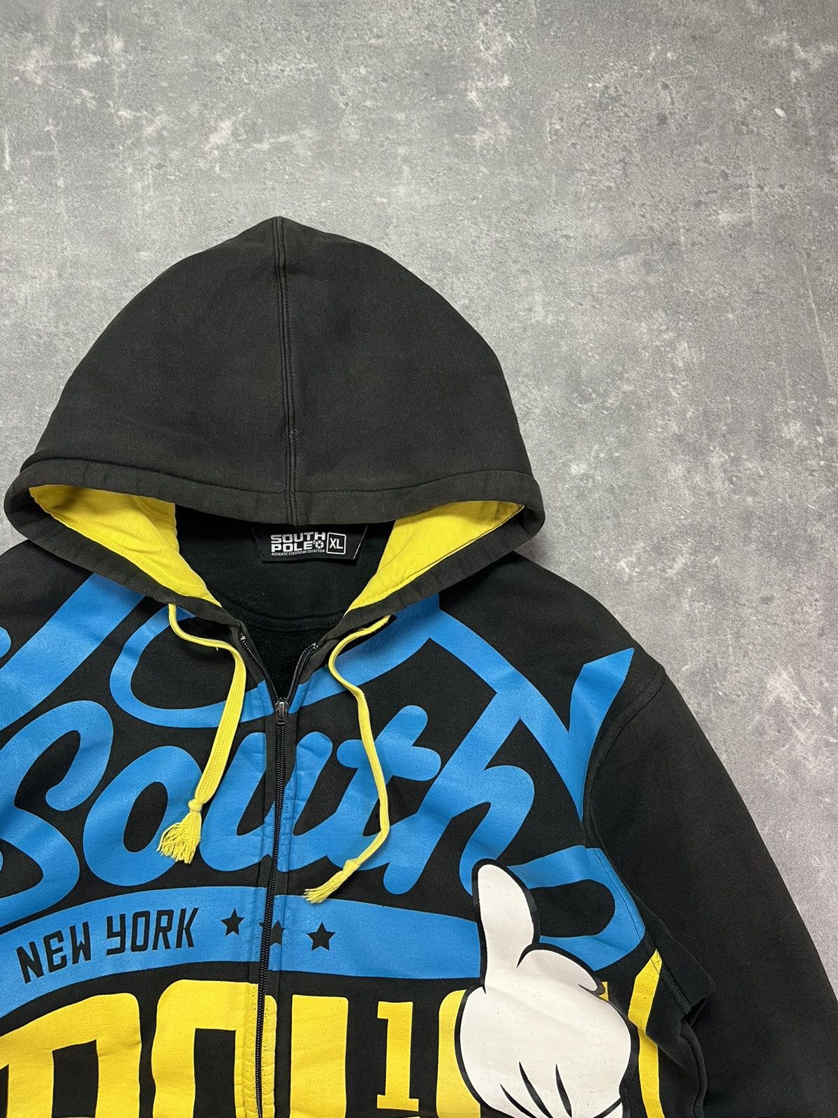 Southpole 00s Southpole Distressed Vintage Printed Baggy Zip Hoodie XL Size US XL / EU 56 / 4 - 4 Thumbnail
