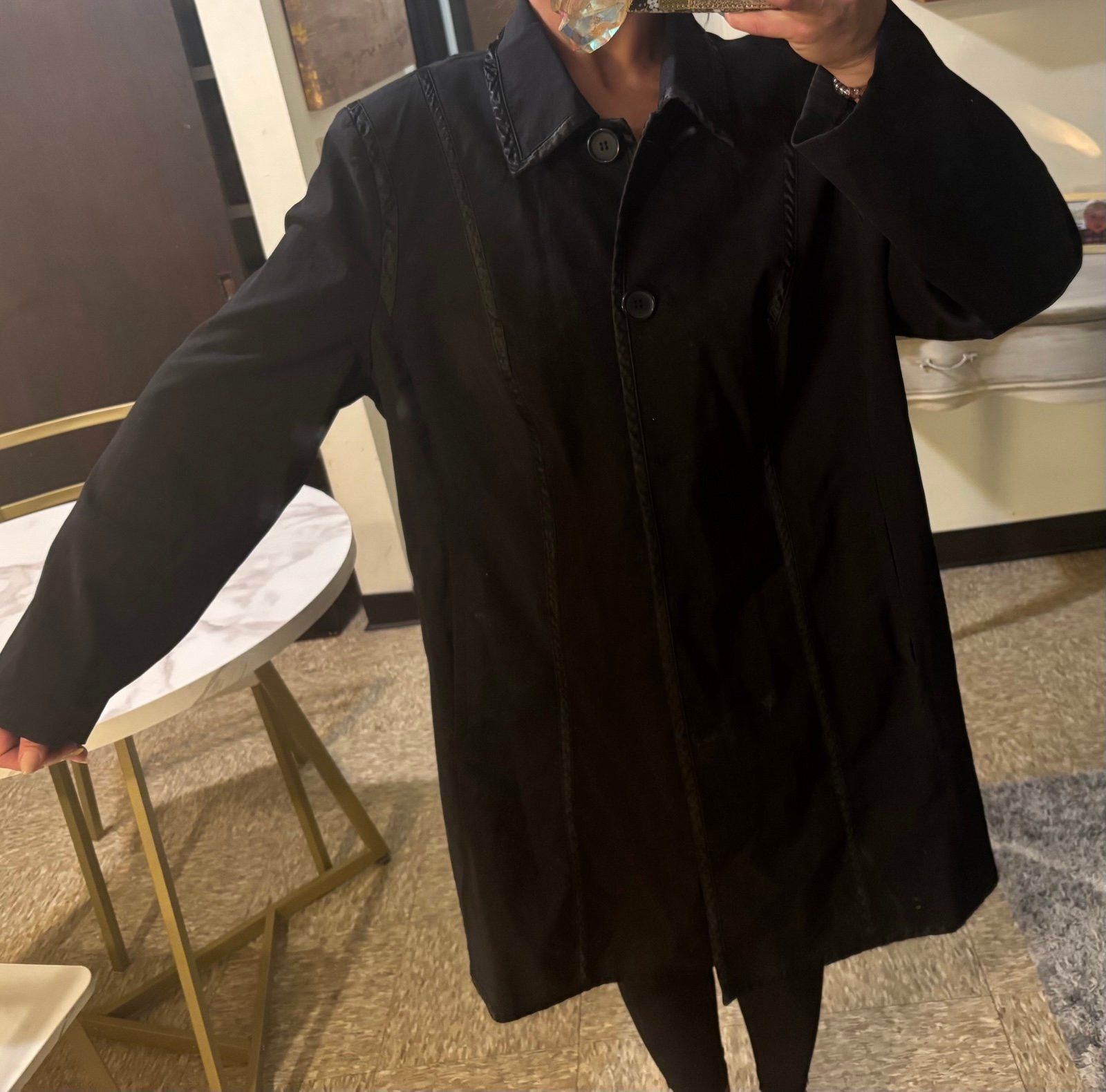 Other LONG TRENCH COAT - NUAGE - Black Size 3XL / US 20-22 - 1 Thumbnail