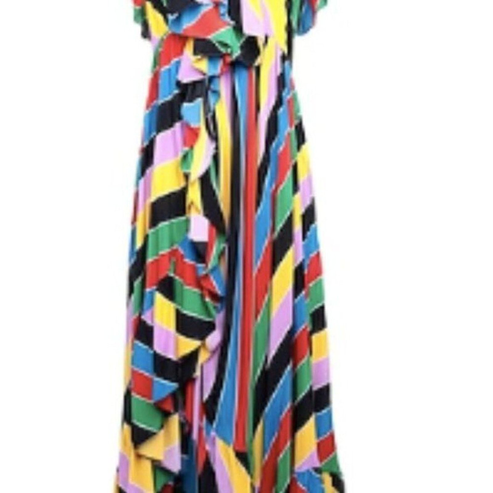 Philosophy di Lorenzo Serafini Long one shoulder dress multi colored Size M / US 6-8 / IT 42-44 - 5 Thumbnail
