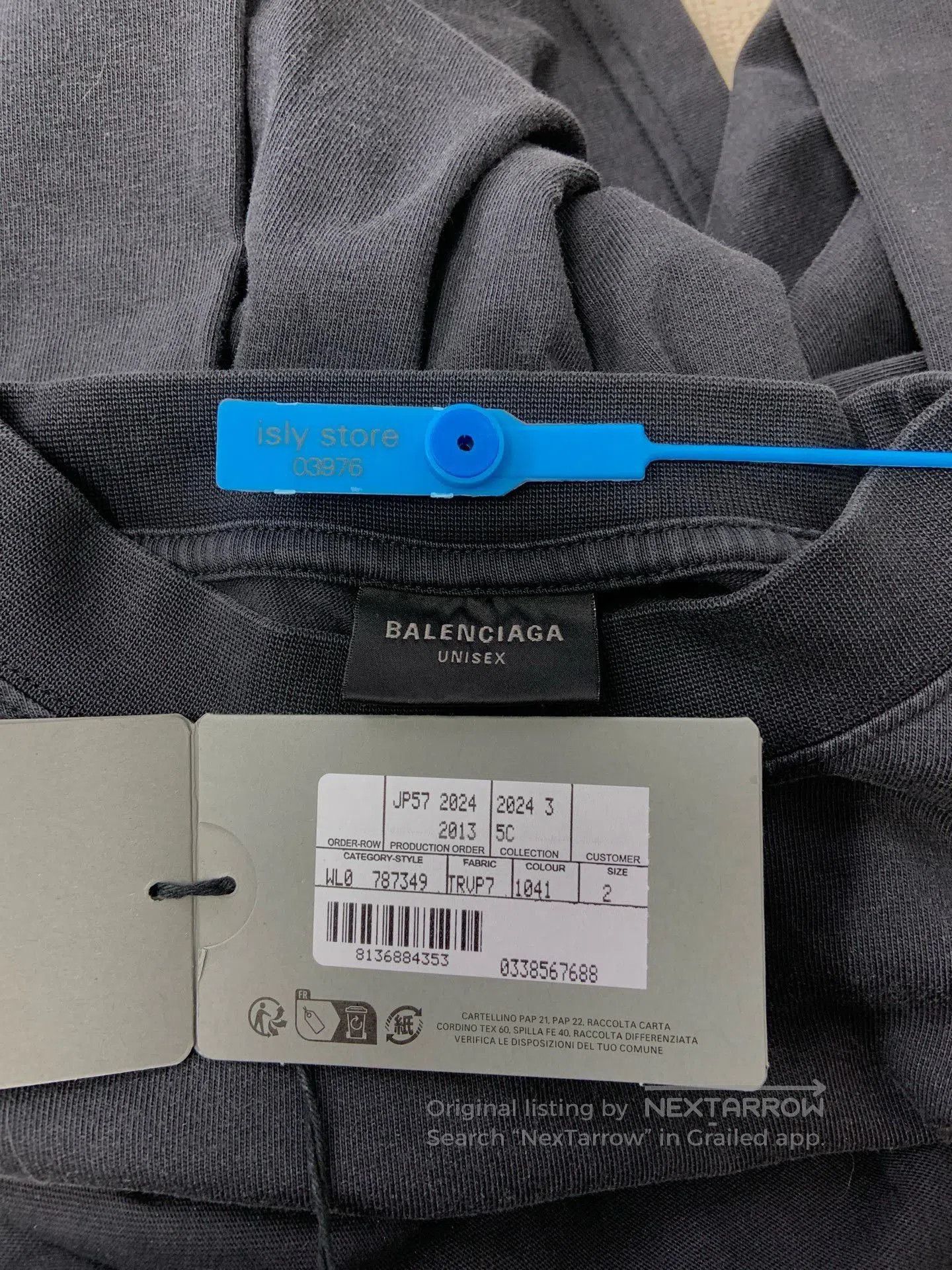 Balenciaga Balenciaga Letter Print Oversized Unisex T-shirt. Size US M / EU 48-50 / 2 - 7 Thumbnail