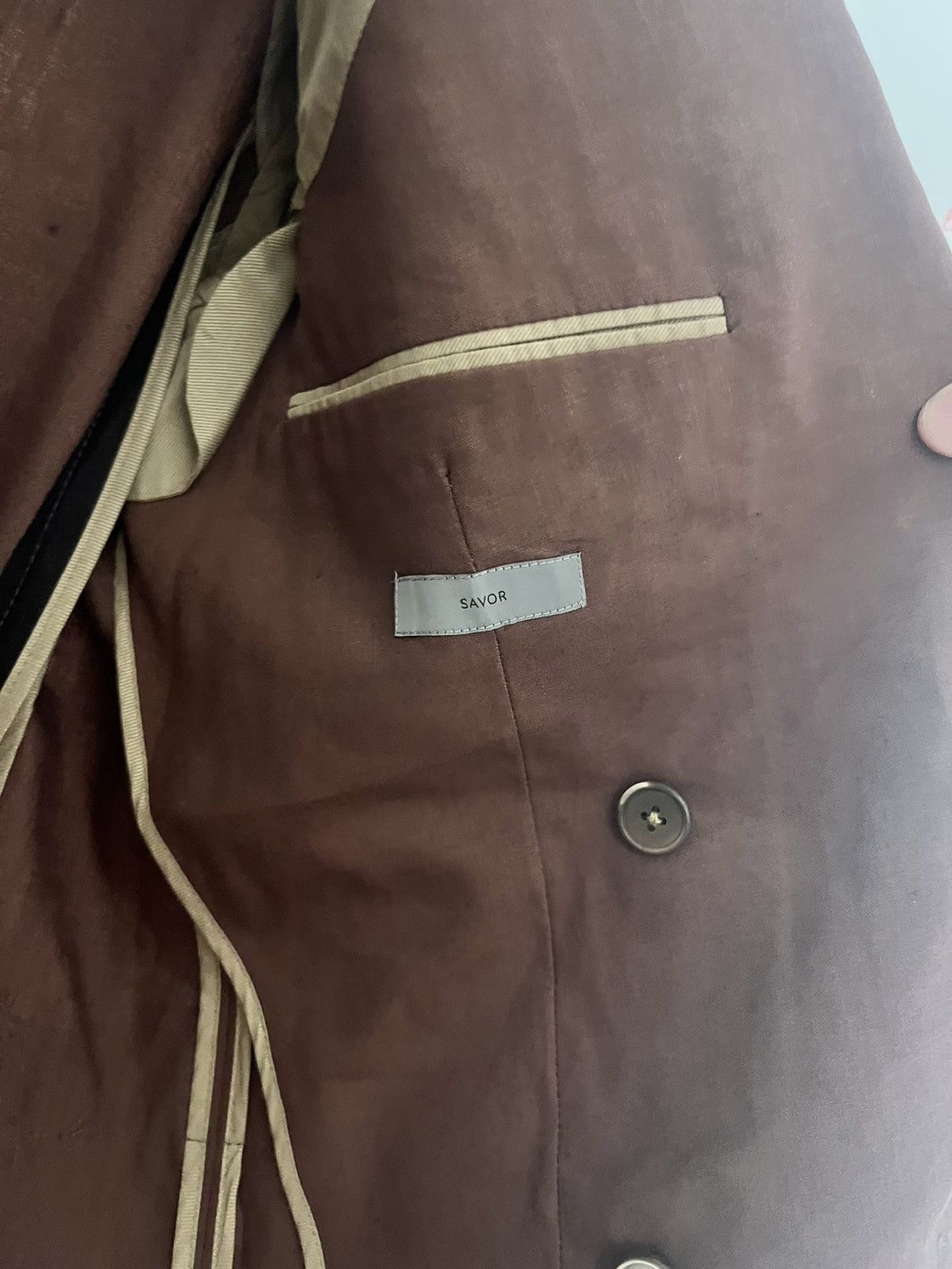 Corneliani Corneliani brown double breasted cotton blazer uk 38 it 48 Size 38R - 5 Thumbnail