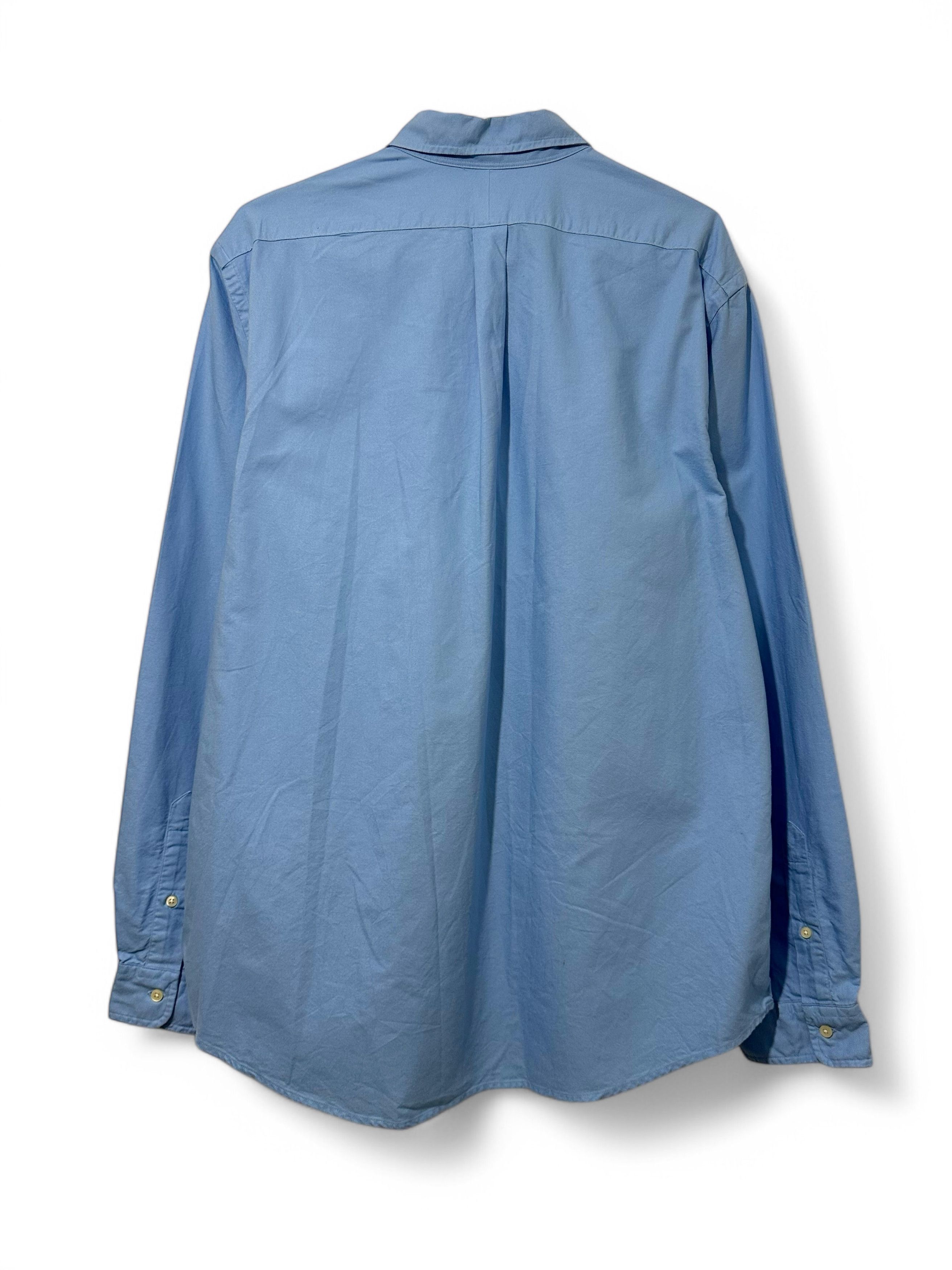 Polo Ralph Lauren Polo Ralph Laurent Baby Blue Oxford Long Sleeve Shirt Size US XXL / EU 58 / 5 - 4 Thumbnail