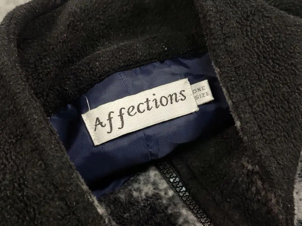 Japanese Brand Vintage 90's Fleece Zip Jacket Over Art Winter Wolf Hype Size US M / EU 48-50 / 2 - 9 Thumbnail