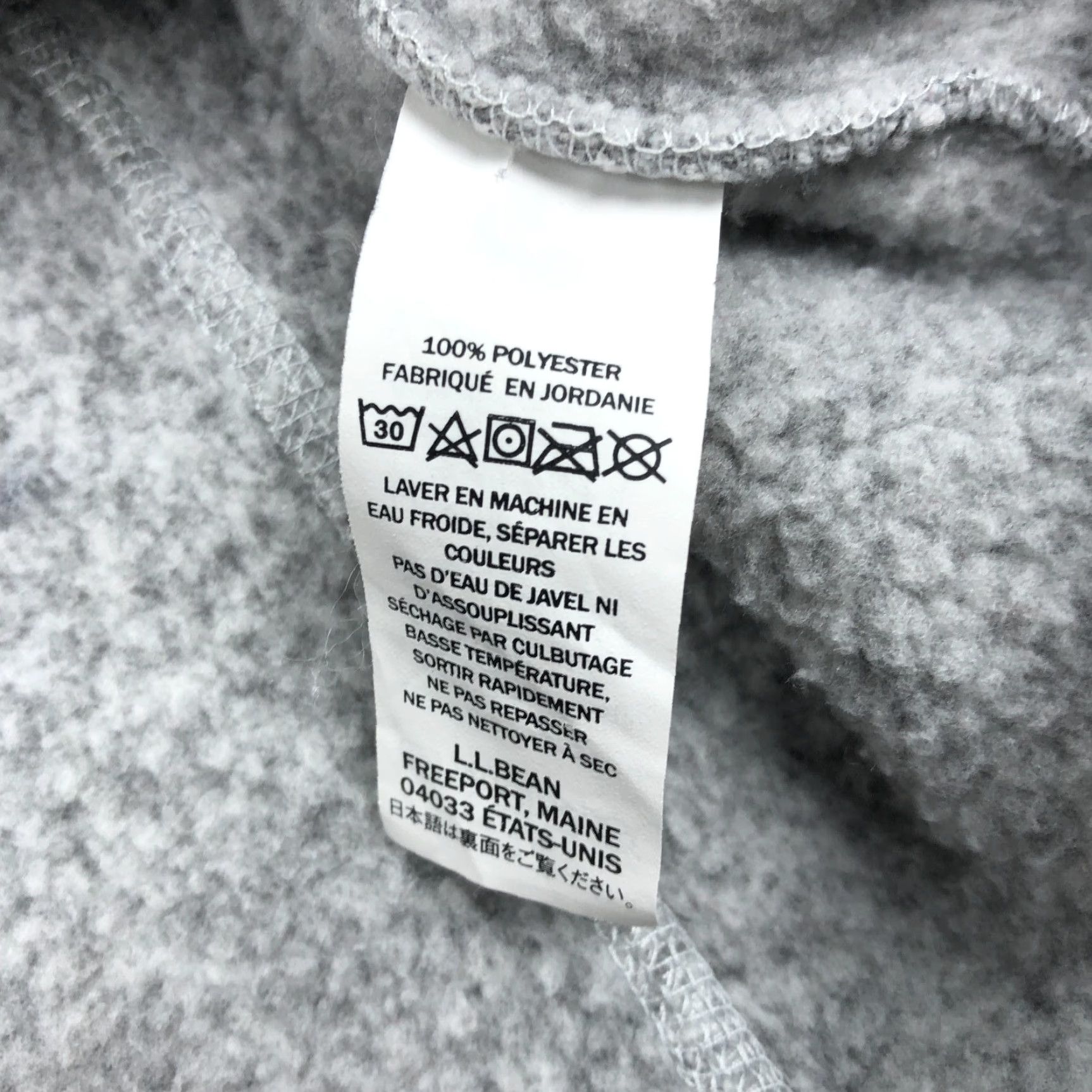 Vintage L.L.Bean Women's L Regular Gray Heathered Full Zip Fleece Jacket Outdoor Jacket Zip Pockets Stand-Up Collar 279684 Size L / US 10 / IT 46 - 6 Thumbnail