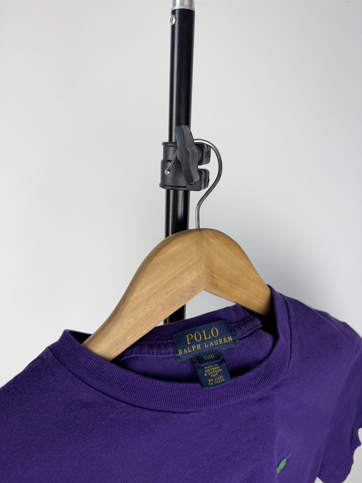Designer × Polo Ralph Lauren Polo Ralph Lauren Black Basic Purple T-Shirt Green Logo S Size S / US 4 / IT 40 - 4 Thumbnail
