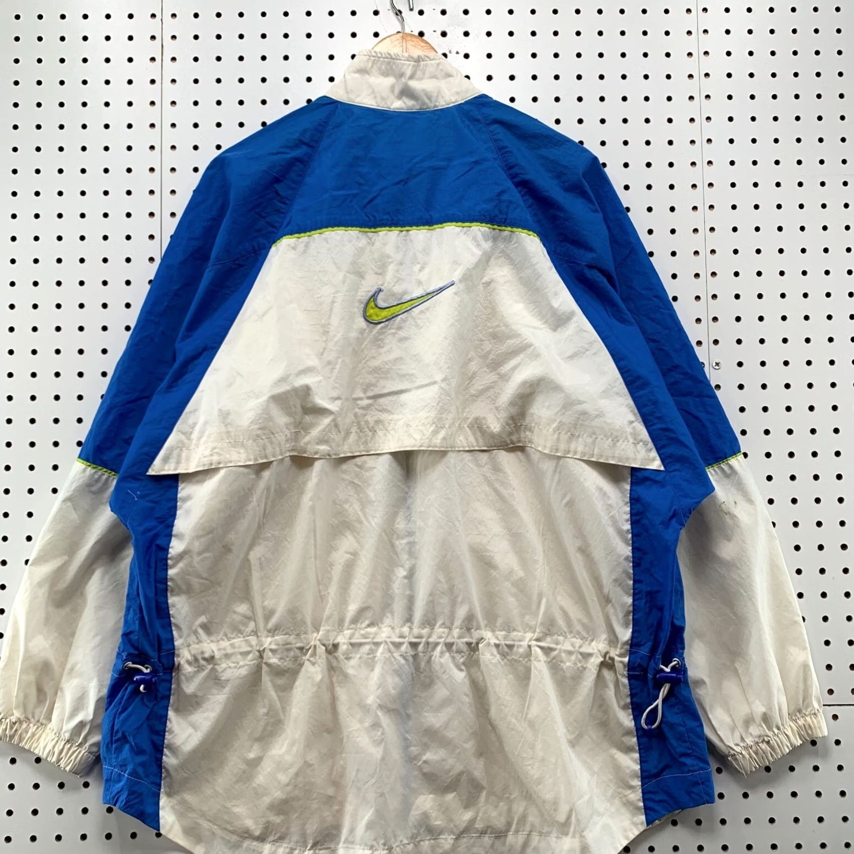 Nike VINTAGE Nike Windbreaker Jacket Womens XL Blue Windbreaker 90s Sports Nike Air Size XL / US 12-14 / IT 48-50 - 2 Thumbnail