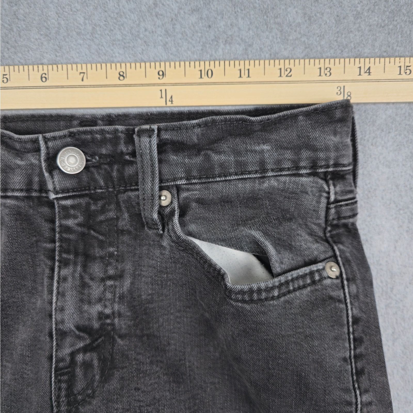 Levi's Levi's 514 Mens 27x28 Black Straight Fit Jeans Size US 27 - 12 Thumbnail