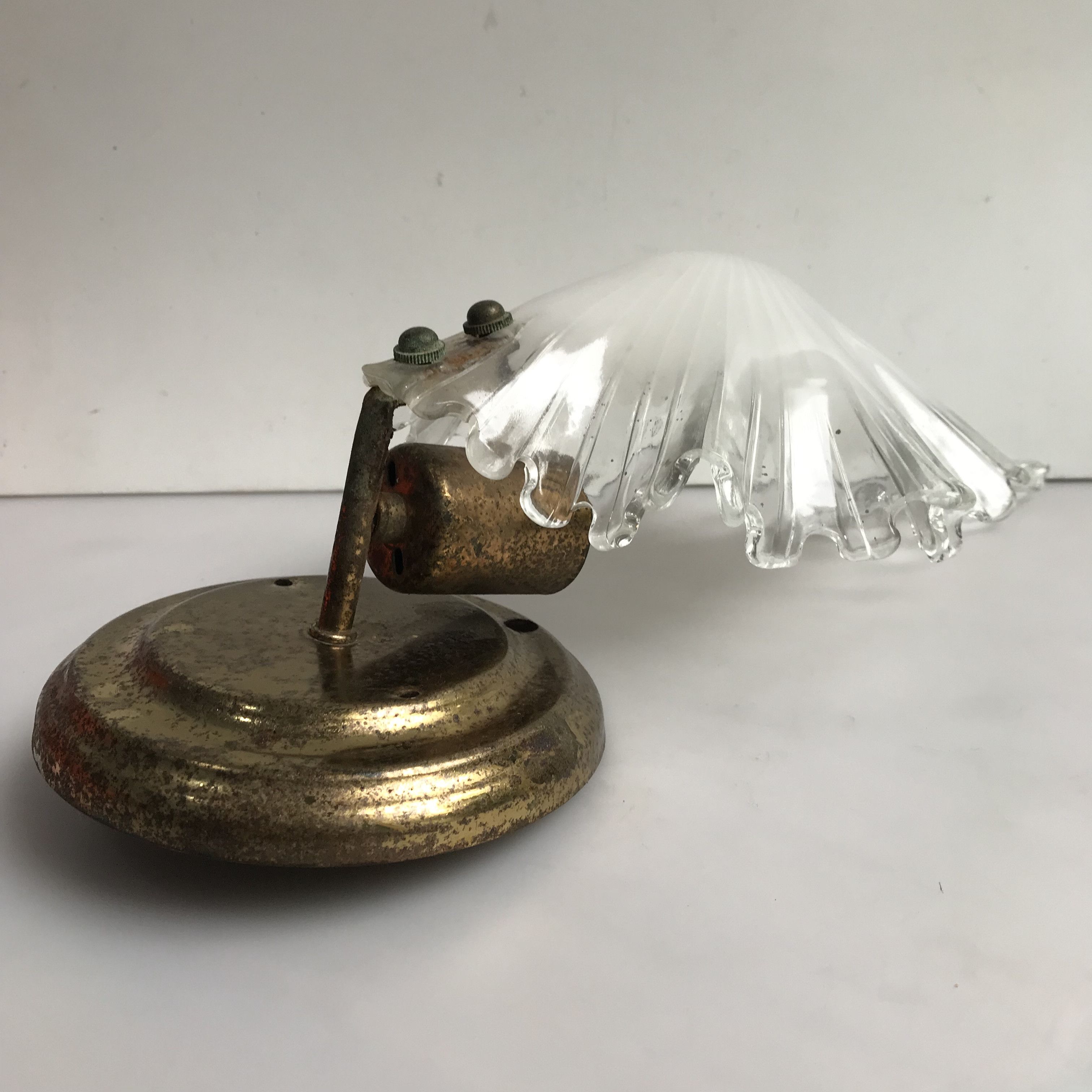 Vintage Vintage Art Deco Lamp sea Shell Art Deco style wall lamp Size ONE SIZE - 4 Thumbnail