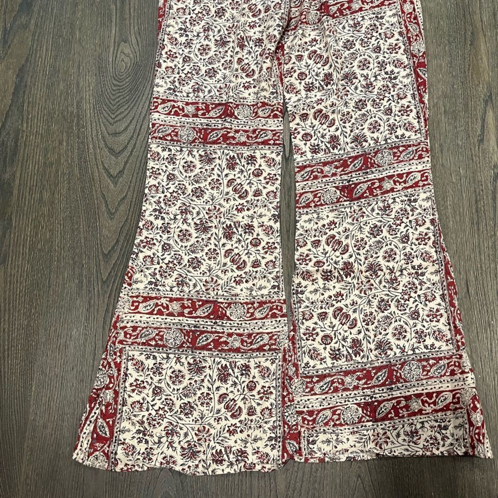 Vintage NWT Chaser Flared Bell Bottom Tapestry Voile Pants Sz M/L Size 26" / US 2 / IT 38 - 11 Thumbnail