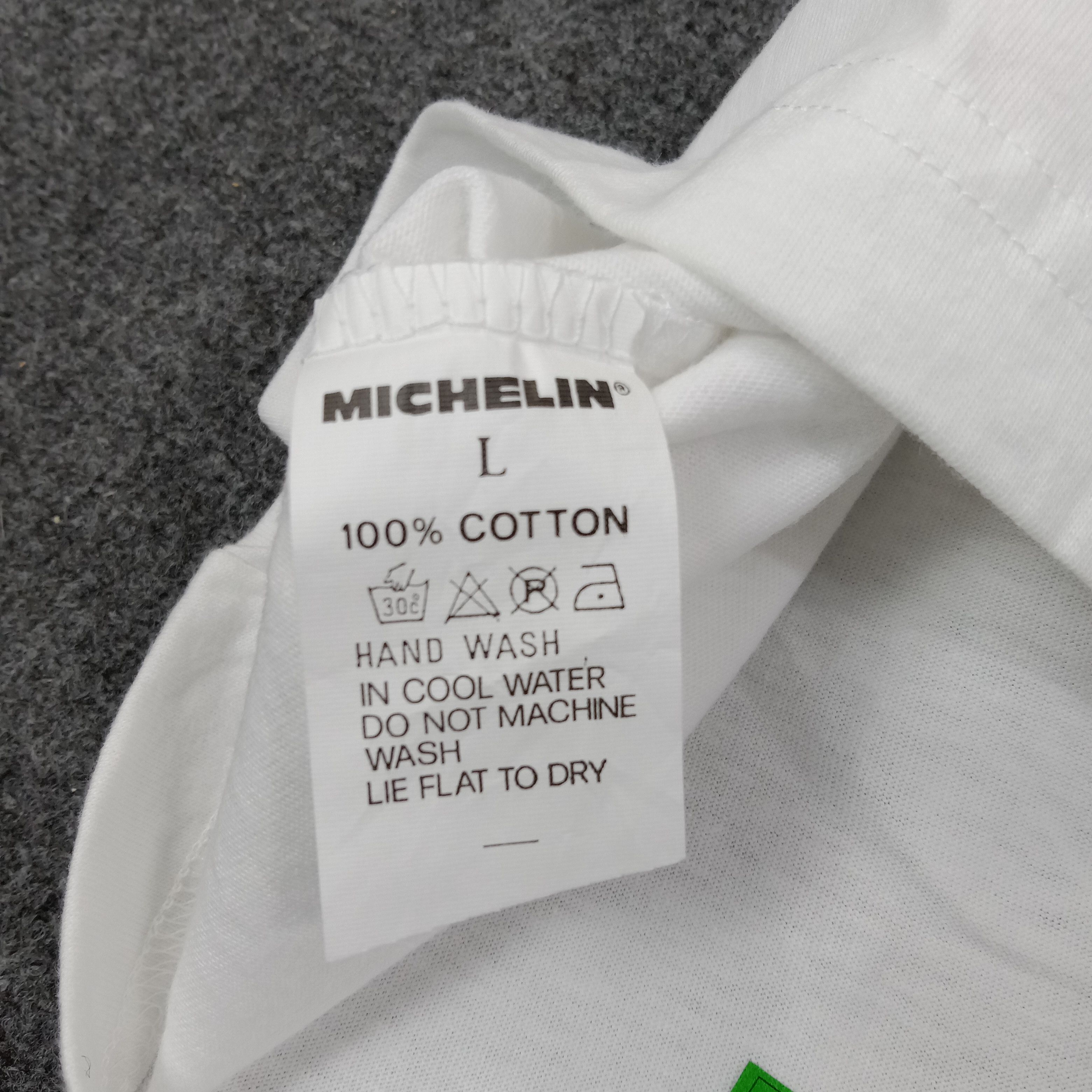 Vintage The Tire Michelin Racing Motorsports Tshirt C259N6 Size US L / EU 52-54 / 3 - 6 Thumbnail
