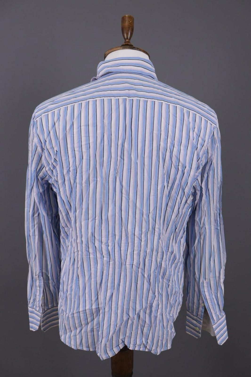 La Martina La Martina Buenos Aires Blue Stripe Shirt XXL / 2XL Size US XXL / EU 58 / 5 - 9 Thumbnail