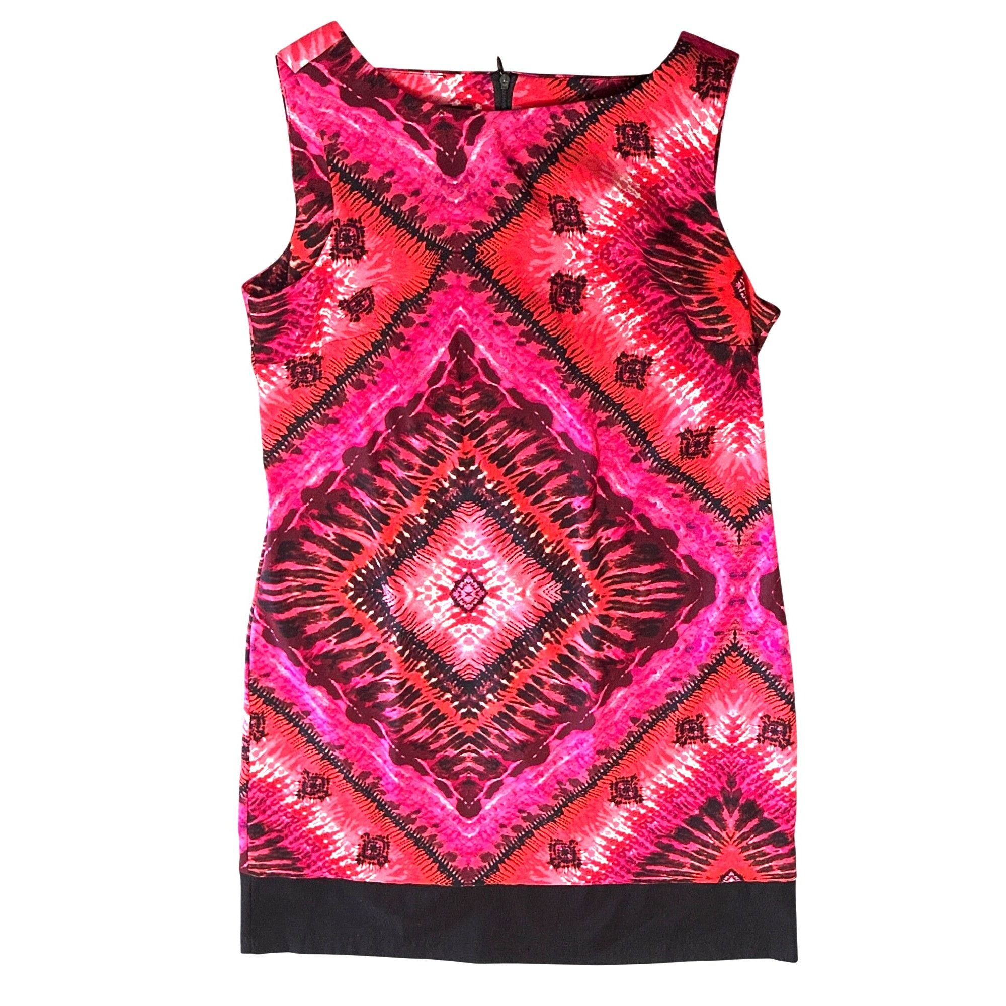 Other AB Studio Bold Pink Diamond Sheath Dress Size 12 Retro Style Size M / US 6-8 / IT 42-44 - 12 Thumbnail