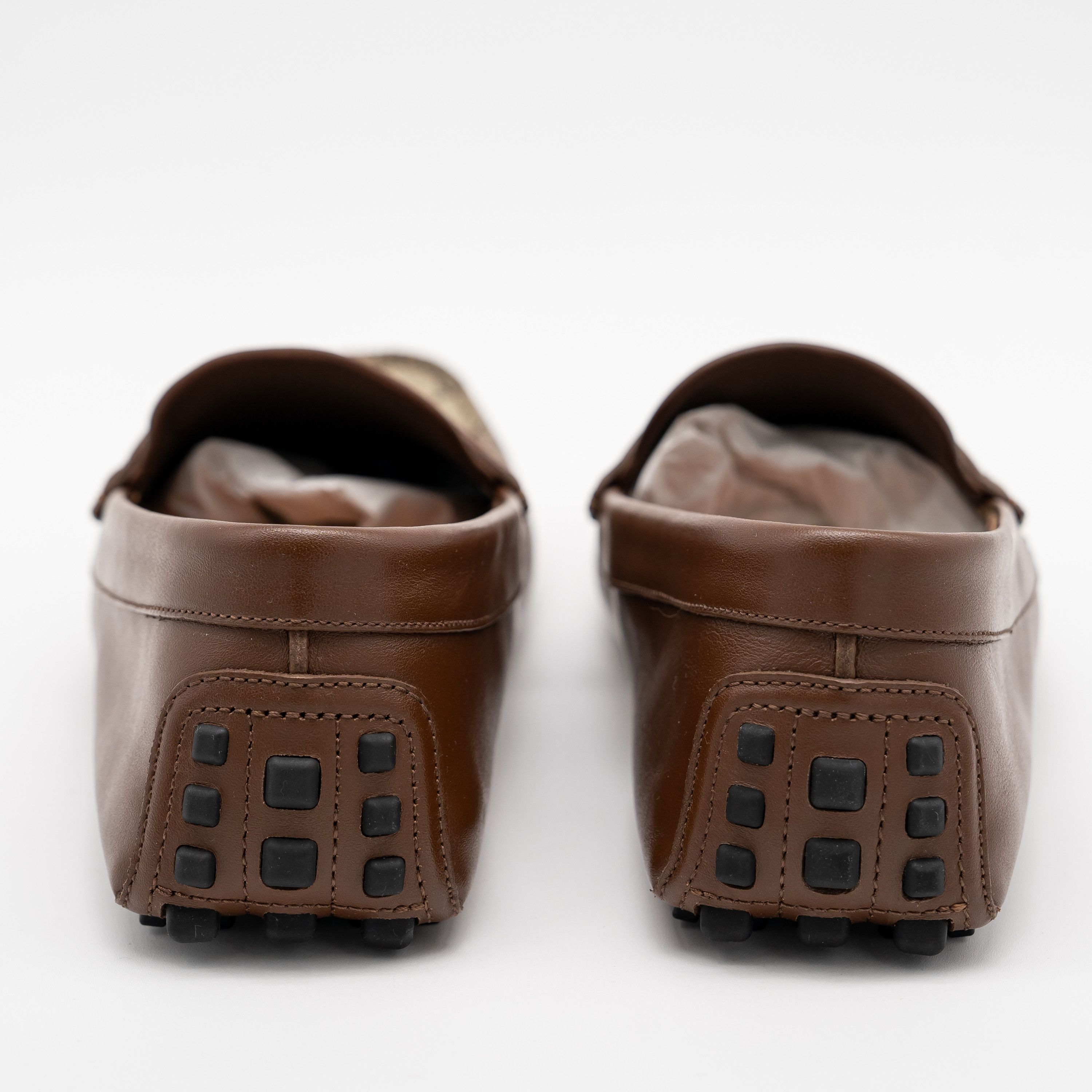 Gucci 8G 8.5 US Gucci GG Leather Moccasin Brown Loafers Size US 8.5 / EU 41-42 - 5 Thumbnail
