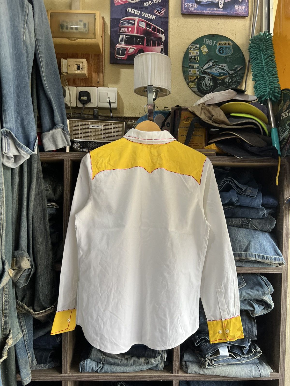 Eddie Bauer 🔥Distressed Eddie Bauer Western Shirt Size US S / EU 44-46 / 1 - 9 Thumbnail