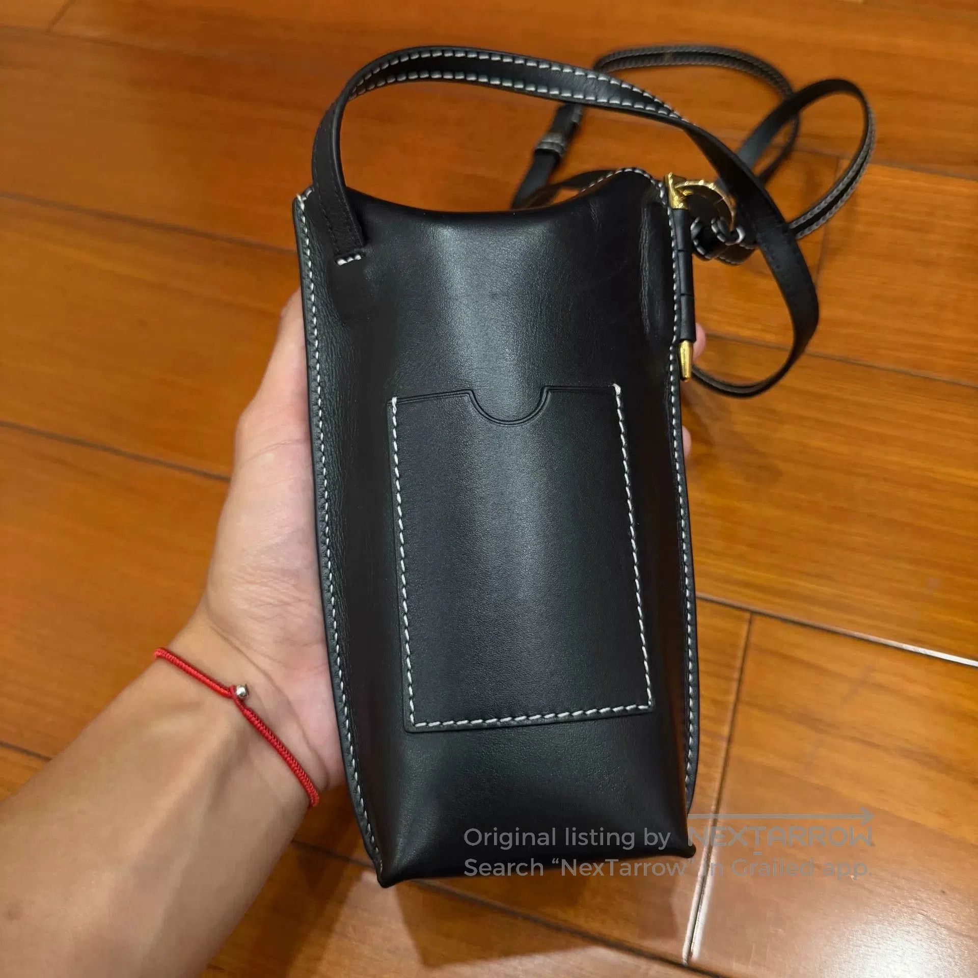 Loewe LOEWE Gate Pocket Black Leather Crossbody Bag. Size ONE SIZE - 3 Thumbnail