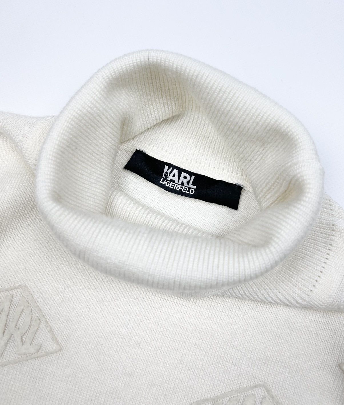 Chanel Rare Karl Lagerfeld Wool Monogram Logo Sweater Size US L / EU 52-54 / 3 - 8 Thumbnail