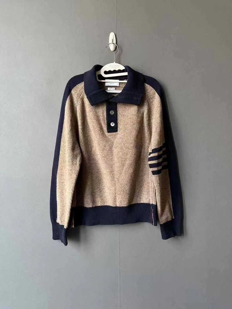Thom Browne Thom Browne size1 Brown patchwork, wool knit Size US S / EU 44-46 / 1 - 1 Thumbnail