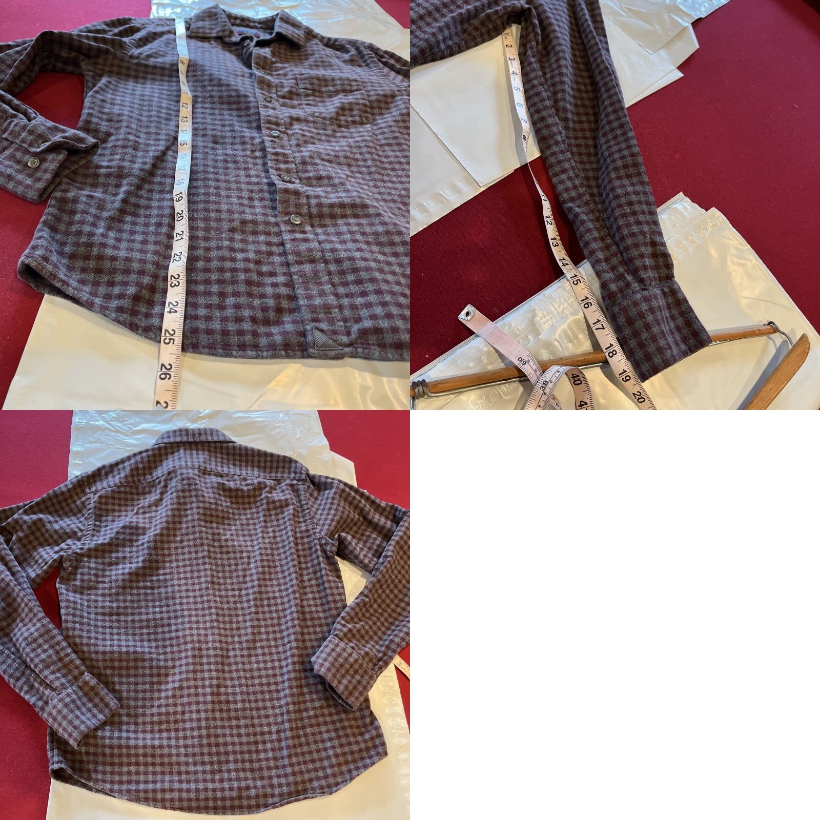 UNTUCKit UNTUCKit Plaid Shirt Cotton Blue Purple Small Button-Up Long Sleeve Mens Regular Fit Casual Size US S / EU 44-46 / 1 - 9 Thumbnail