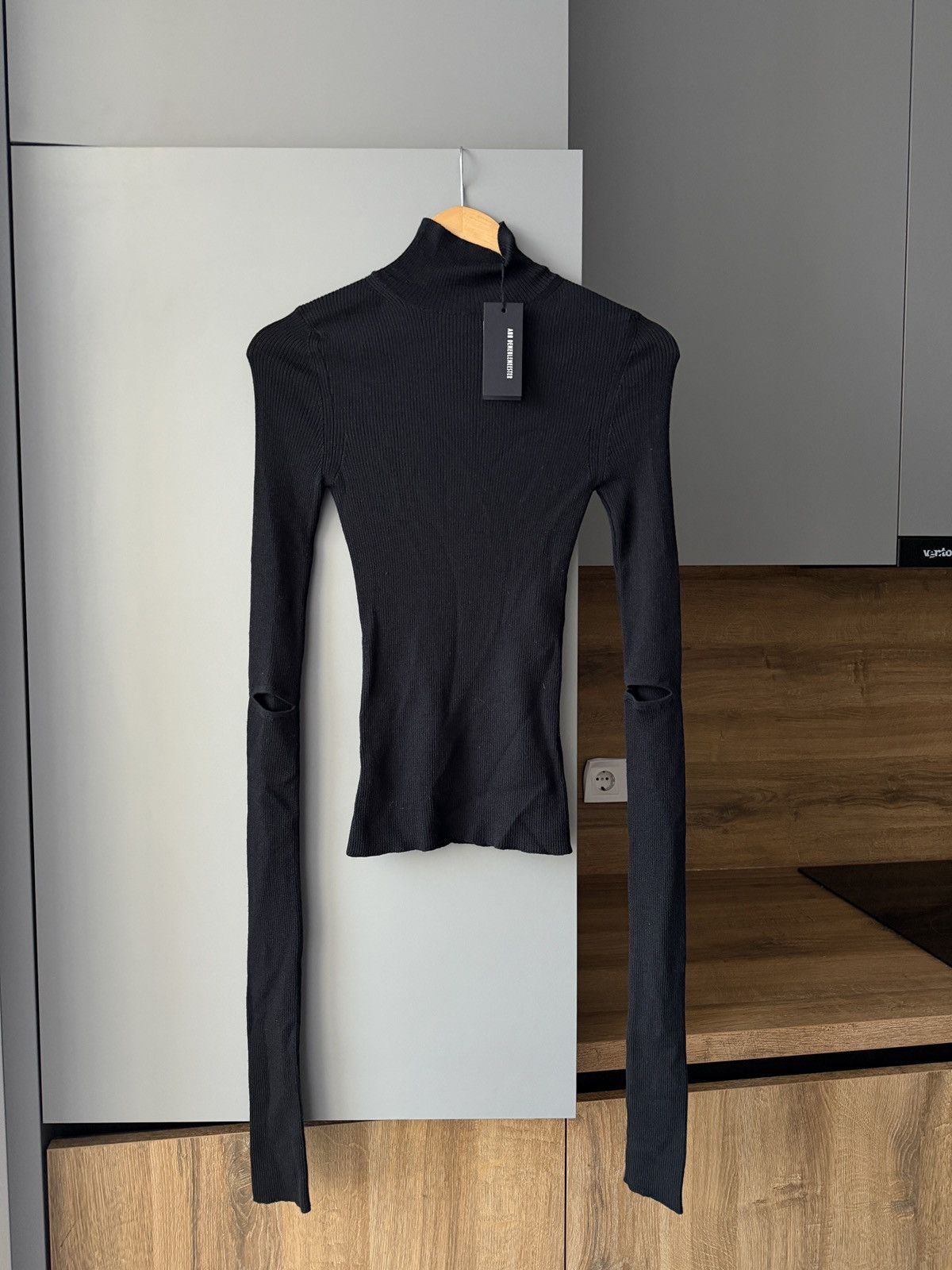 Ann Demeulemeester Ann Demeulemeester Olenka Rib High Neck Sweater Size S / US 4 / IT 40 - 1 Thumbnail
