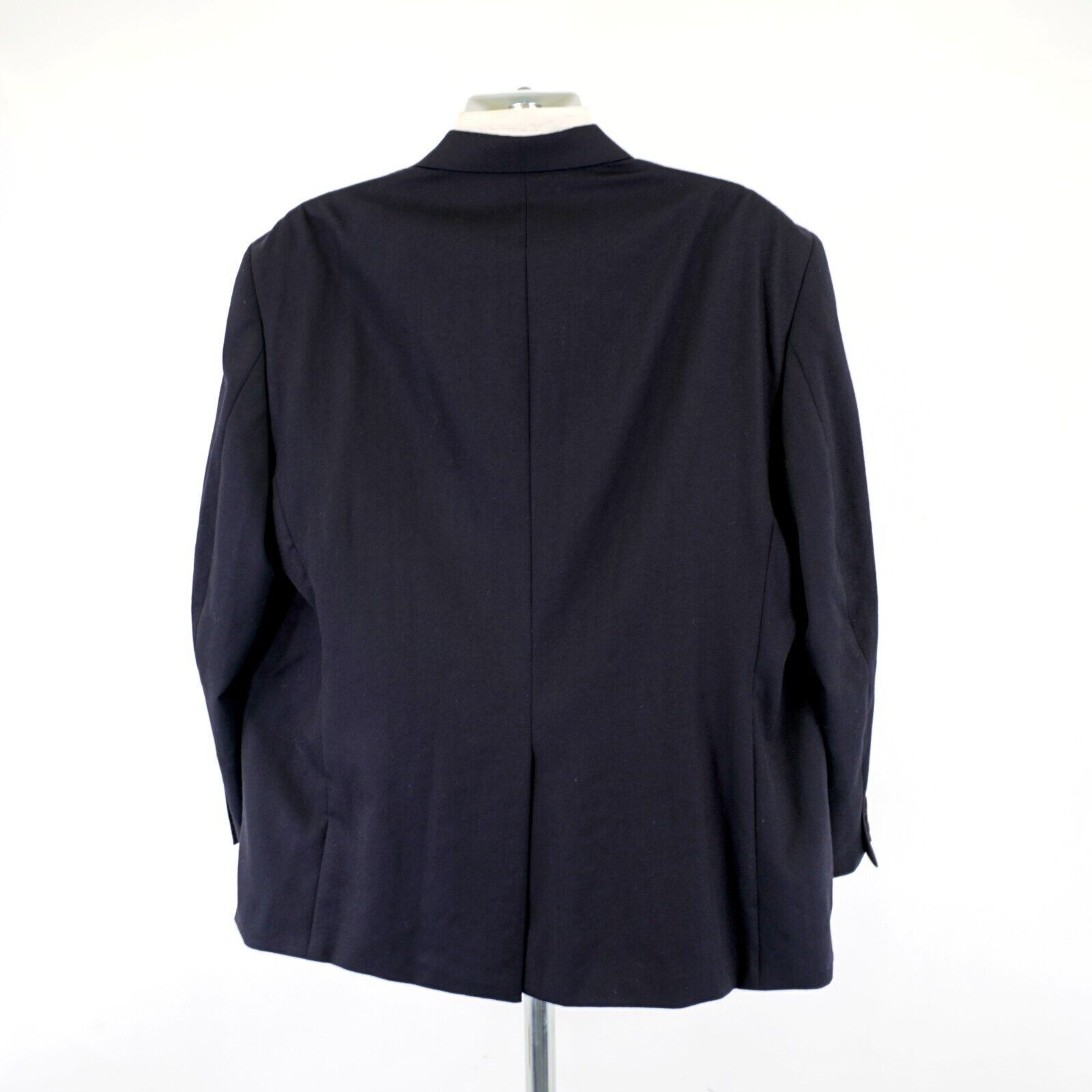 Lauren Ralph Lauren Lauren Ralph Lauren 48L Blue Herringbone Thick Wool Sport Co Size 48L - 6 Thumbnail