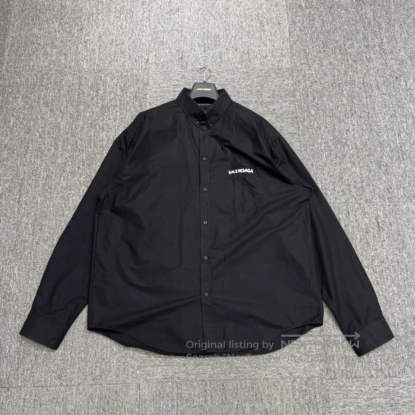 Balenciaga Black Long Sleeve Button-Up Shirt. Size US M / EU 48-50 / 2 - 1 Thumbnail
