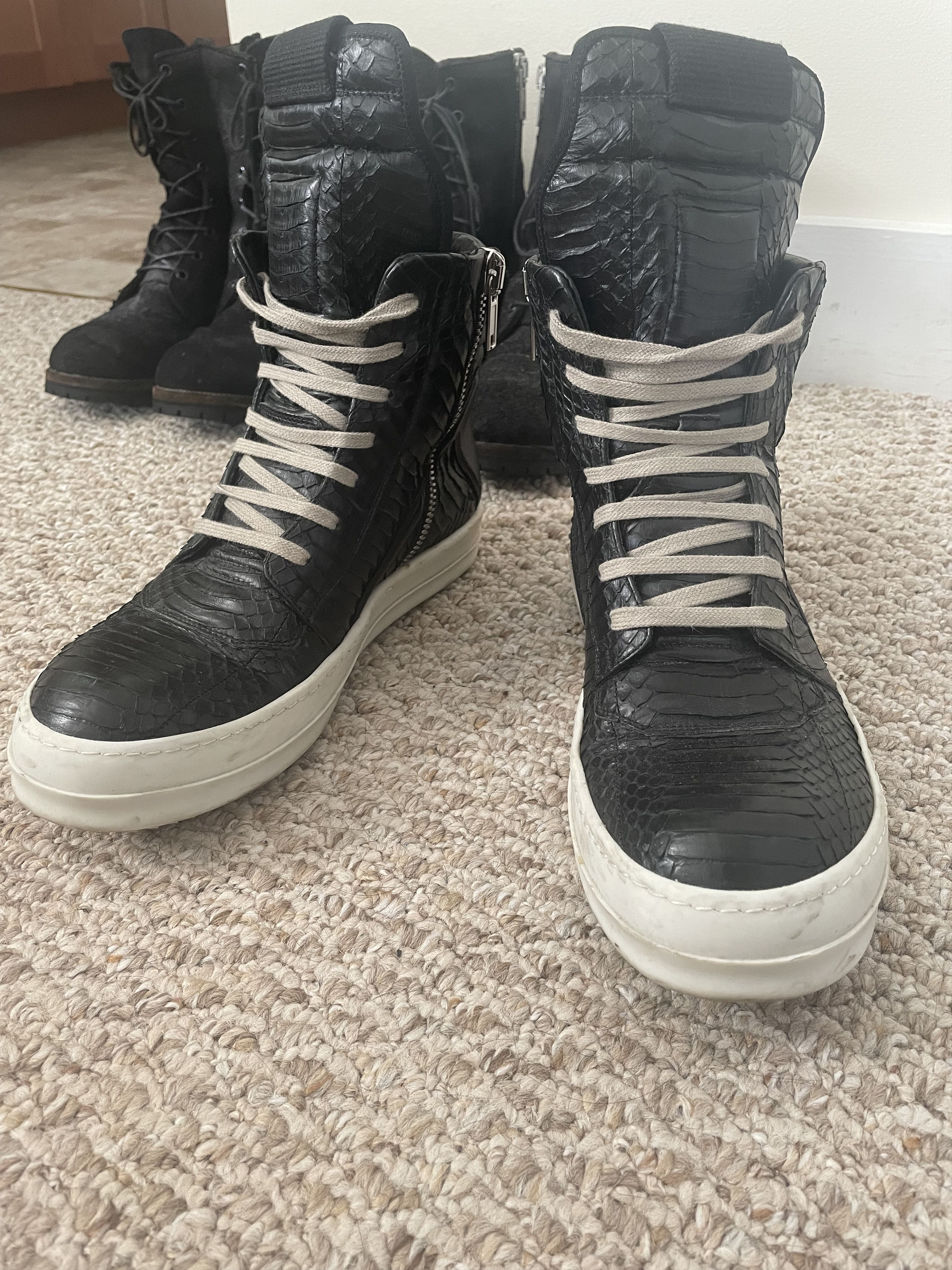 Rick Owens Python Geobasket | Grailed