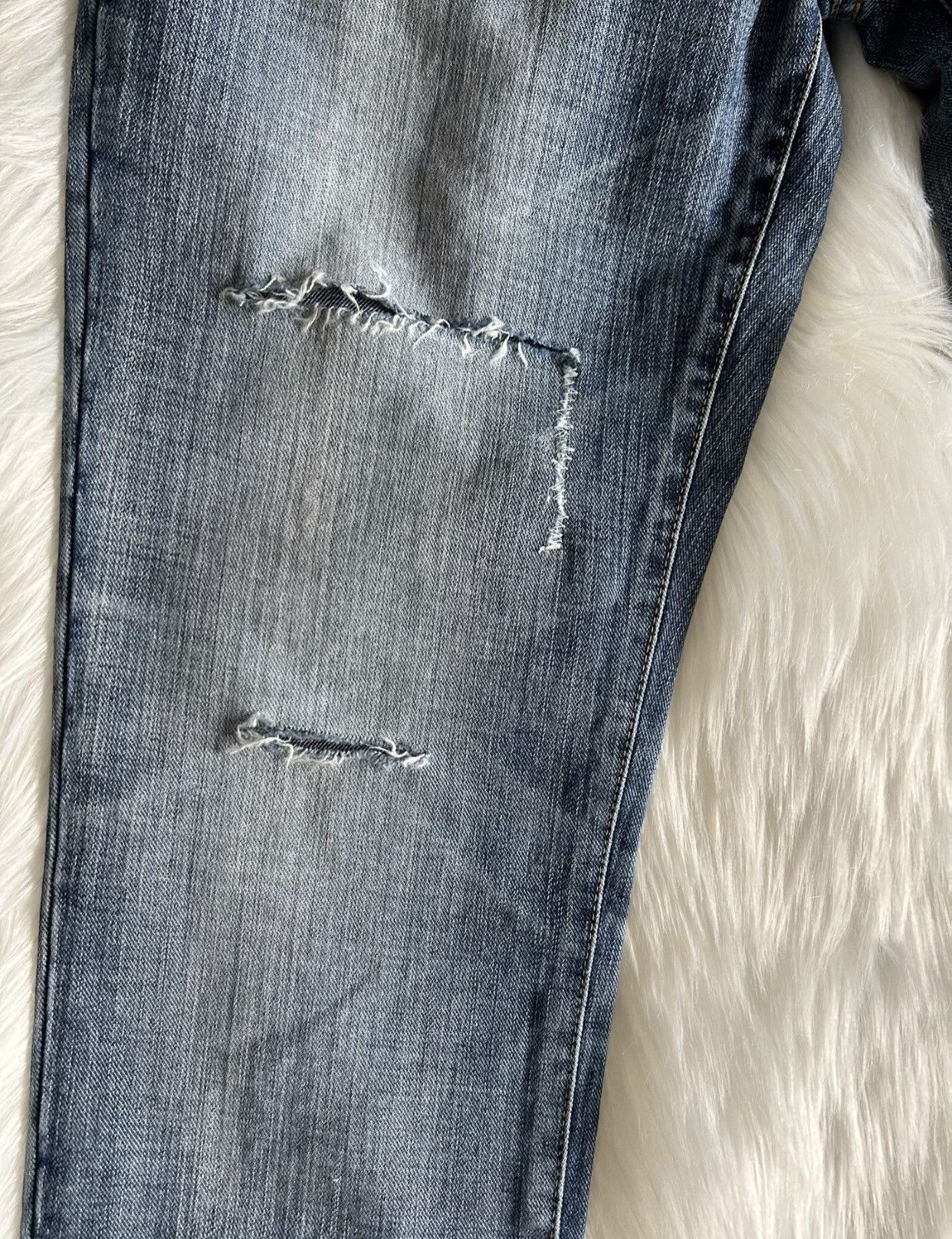 Saint Laurent Paris × Yves Saint Laurent Saint Laurent washed denim jeans2412-Nextarrow Size US 32 / EU 48 - 3 Thumbnail