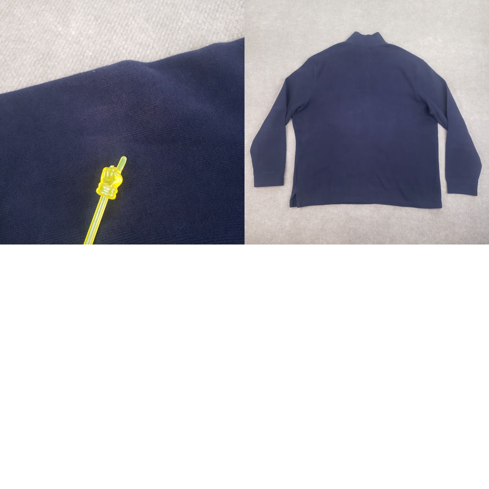 Polo Ralph Lauren Ralph Lauren Mens Sweater Extra Large XL Blue 1/4 Zip Mock Neck Size US XL / EU 56 / 4 - 8 Thumbnail