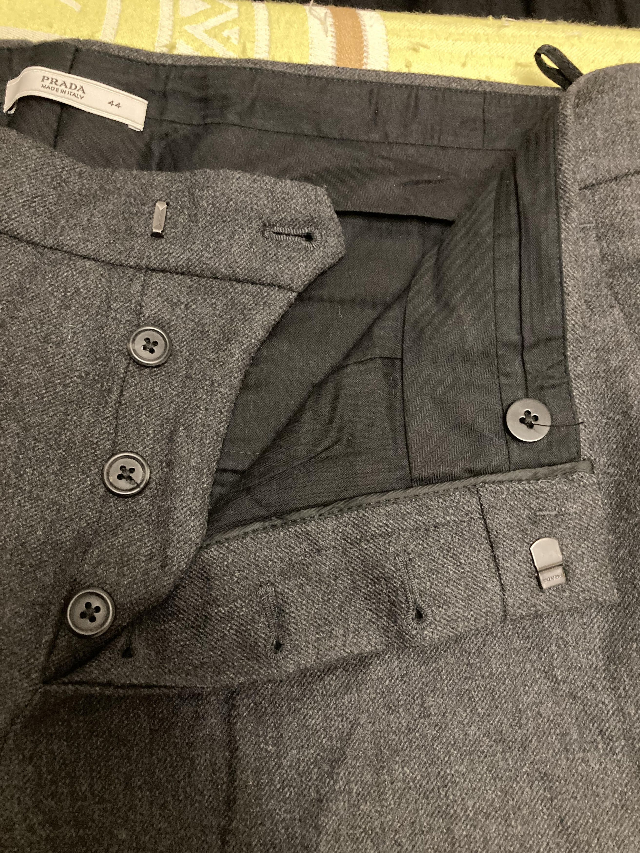 Prada VTG 2007 Prada Virgin Wool Formal Dress Women Pants Size 32" / US 10 / IT 46 - 11 Thumbnail