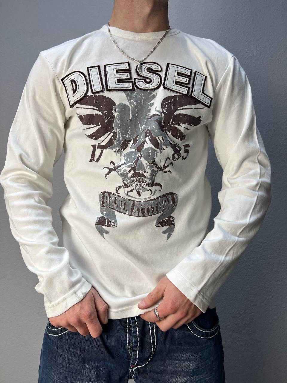 Diesel × Vintage VINTAGE DIESEL LONG SLEEVE tribal LOGO 90s Size US L / EU 52-54 / 3 - 2 Thumbnail