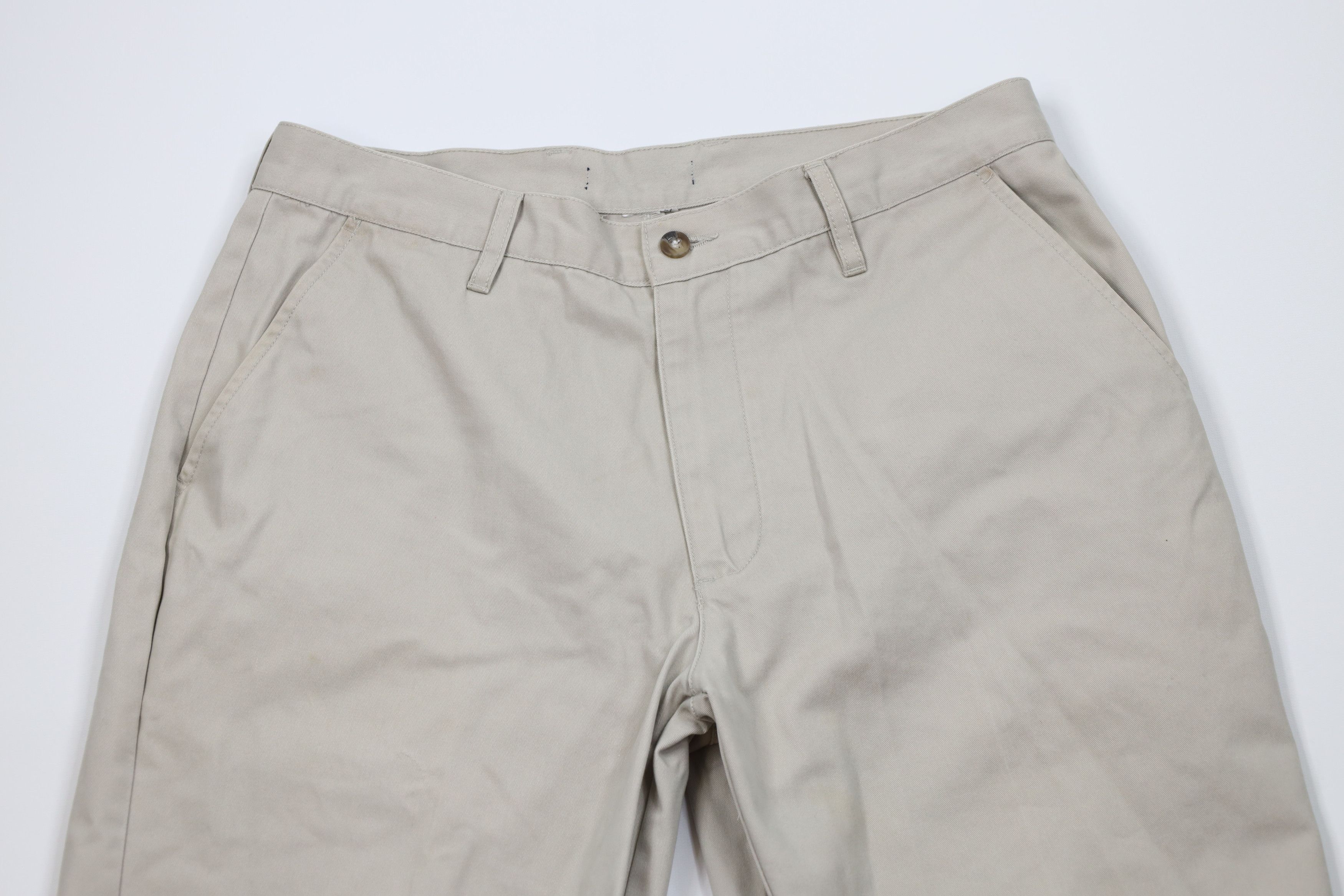 Vintage Vintage 90s Streetwear Wide Leg Chino Pants Khaki Beige Size US 32 / EU 48 - 2 Thumbnail