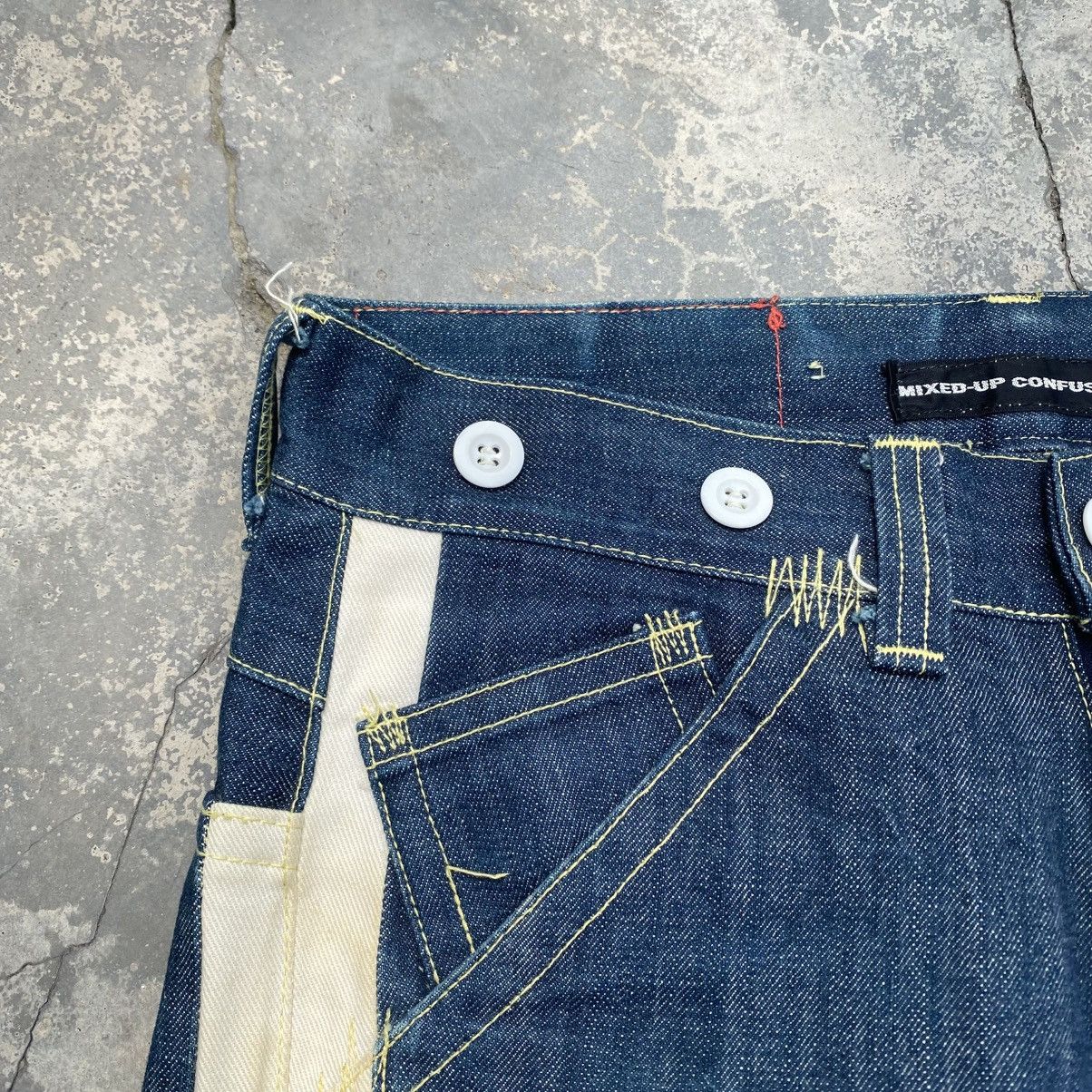 Japanese Brand MIXED UP CONFUSION Hybrid Jeans Size US 33 - 7 Thumbnail
