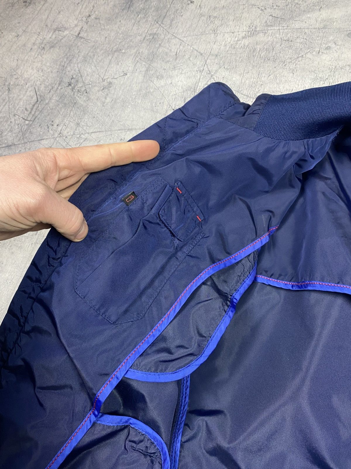 Peuterey Peuterey Technical Nylon Bomber Jacket Navy Blue Size US M / EU 48-50 / 2 - 14 Thumbnail