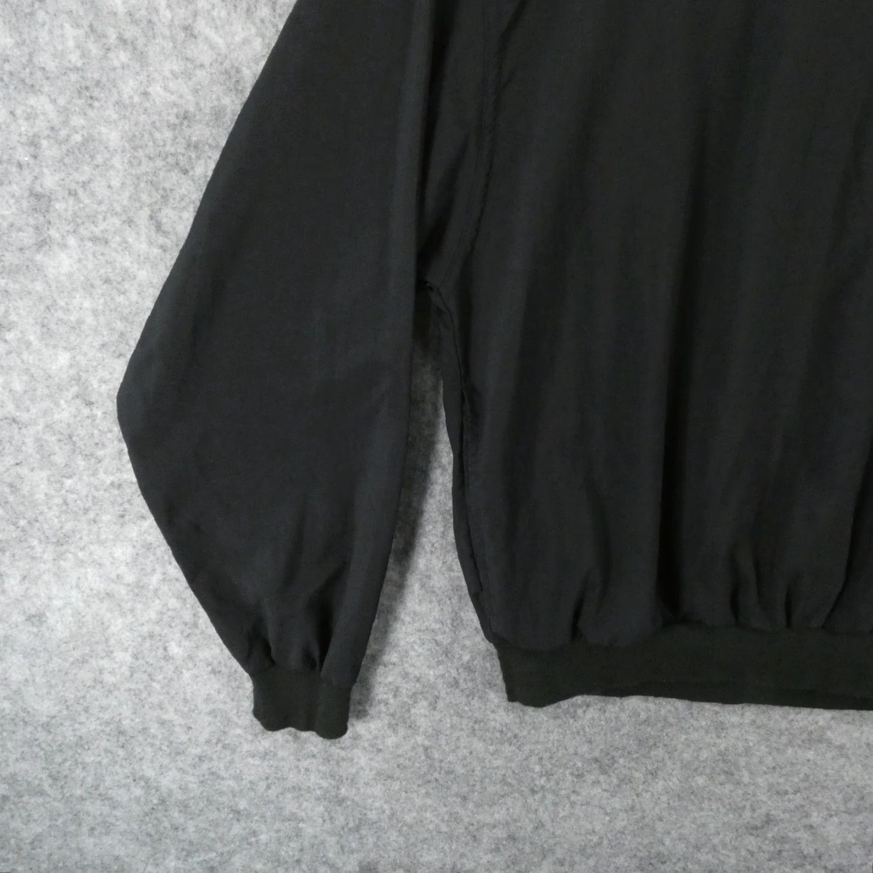 Champion Champion Windbreaker Pullover Mens Large Long Sleeve Black Lined Jacket Size US L / EU 52-54 / 3 - 4 Thumbnail