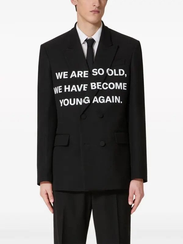 Valentino o1y0525 Blazer in Black Size US L / EU 52-54 / 3 - 2 Thumbnail
