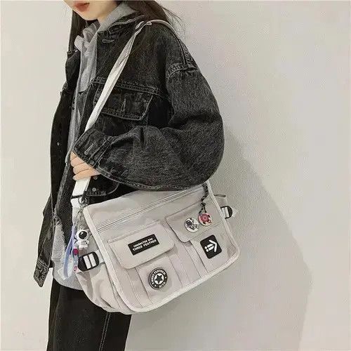 Vintage Harajuku Men Nylon Crossbody Bags Size ONE SIZE - 3 Thumbnail